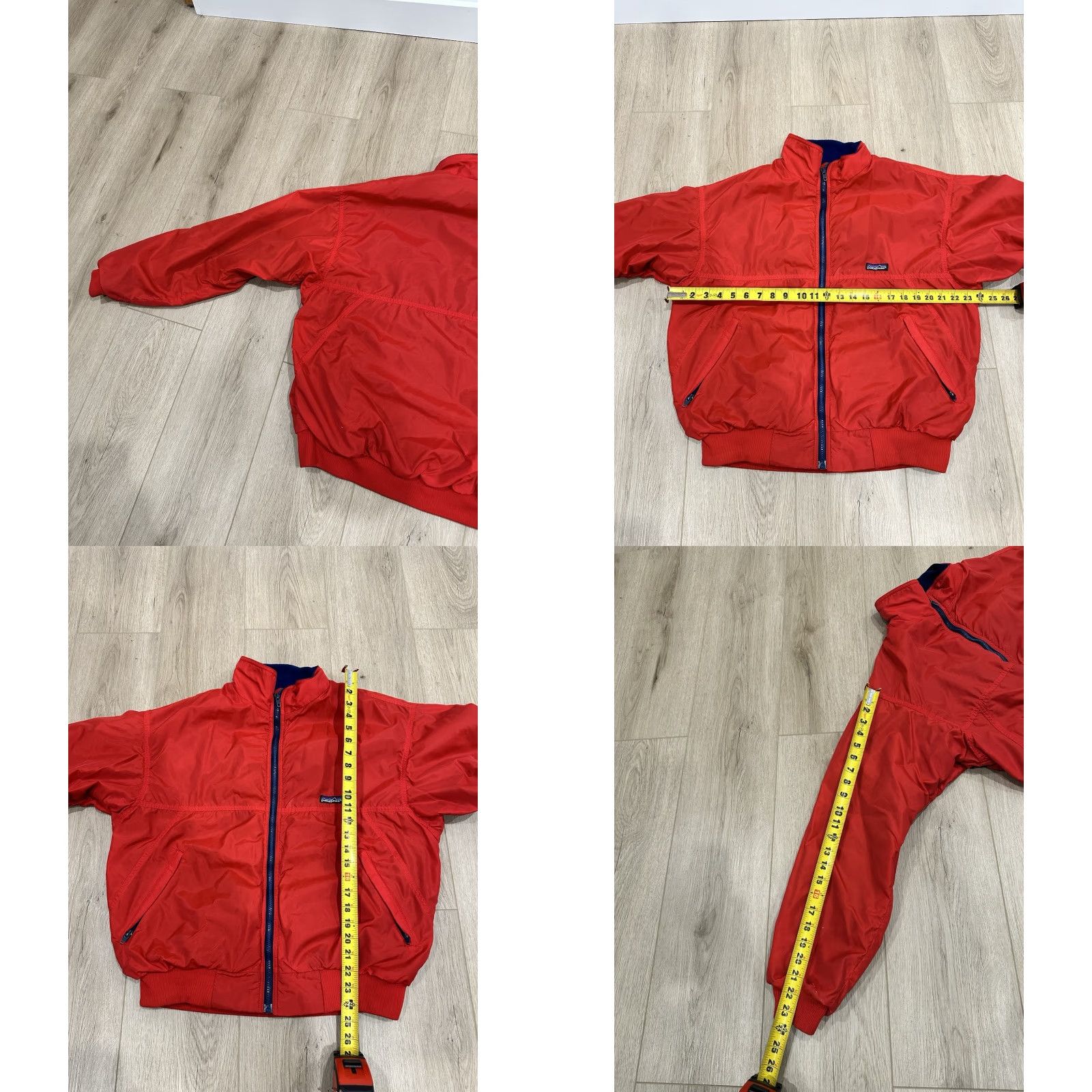 Patagonia VINTAGE Patagonia Men's Fleece Lined Bomber Jacket Red Blue Made in USA L 90s Outdoor Nylon Jacket Size US L / EU 52-54 / 3 - 9 Thumbnail
