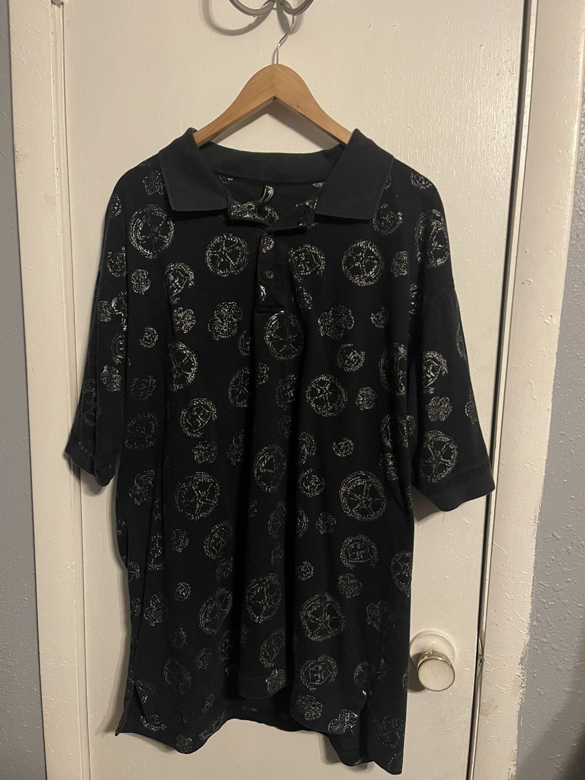 Vintage Vintage Raw Blue Bling Shirt Size US XXL / EU 58 / 5 - 1 Thumbnail