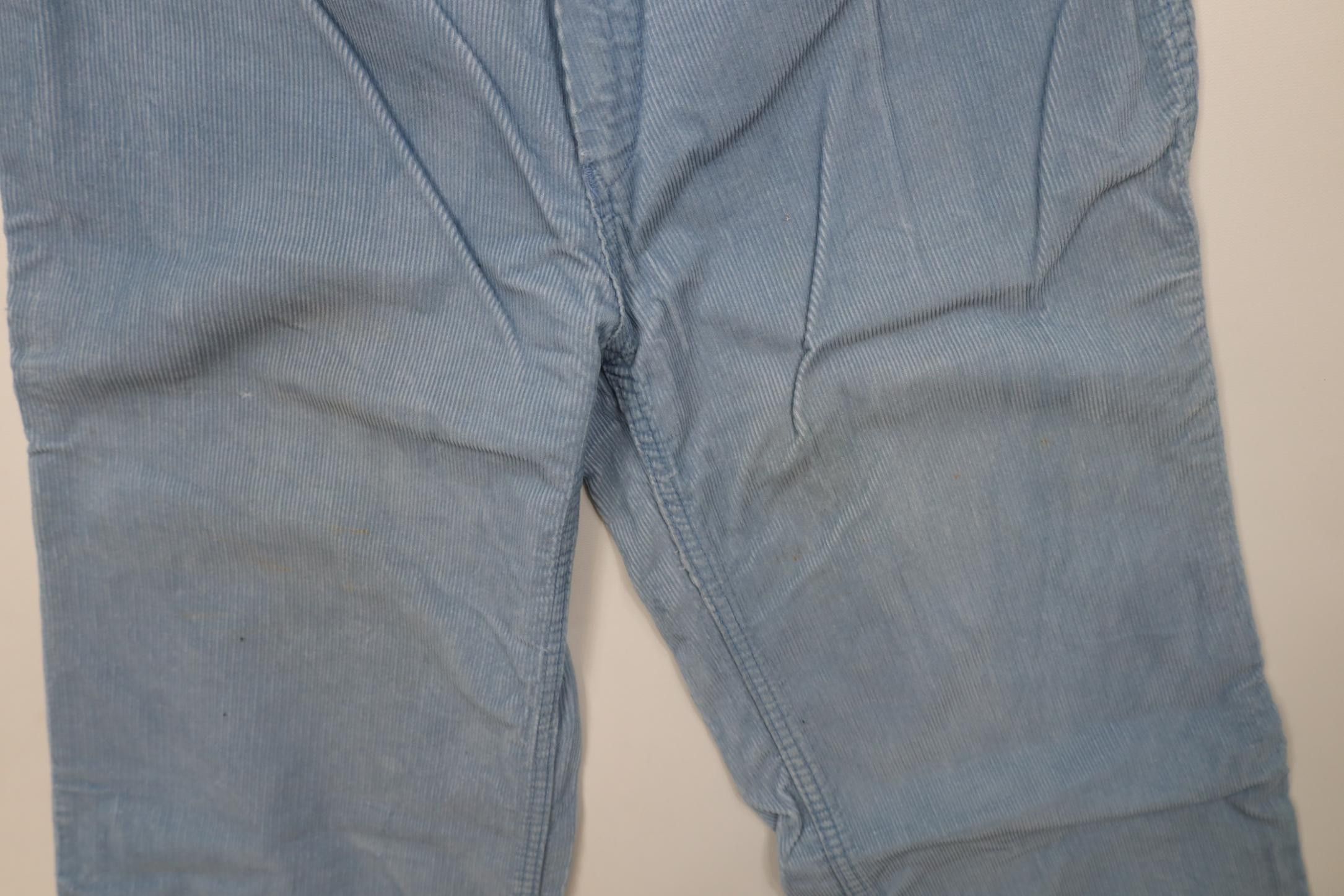 Vintage Vintage 70s Streetwear Corduroy Bell Bottoms Pants Blue USA Size 28" / US 6 / IT 42 - 7 Thumbnail