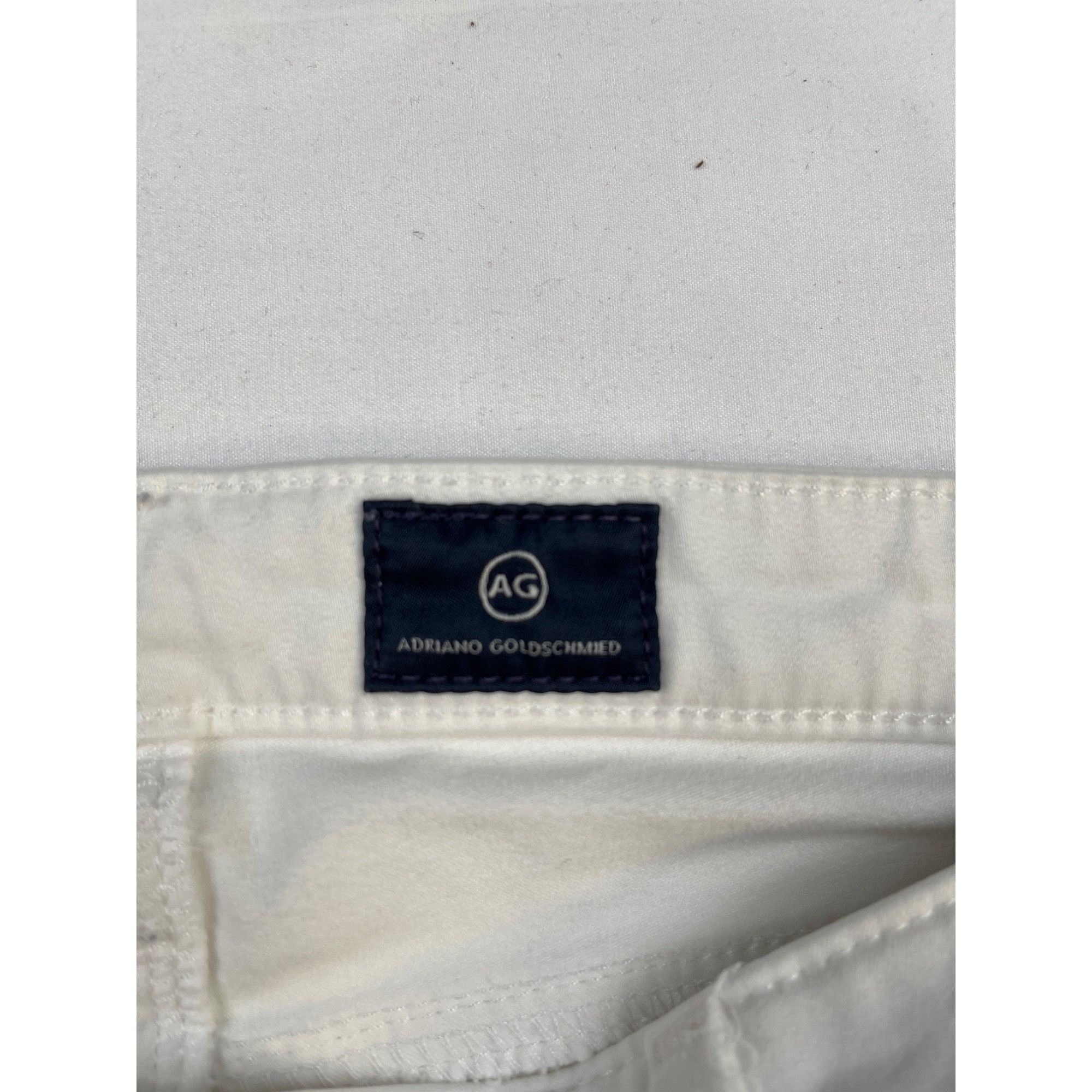 AG Adriano Goldschmied Adriano Goldschmied Women's Jeans White Slim/straight/ankle Size 28" / US 6 / IT 42 - 3 Thumbnail