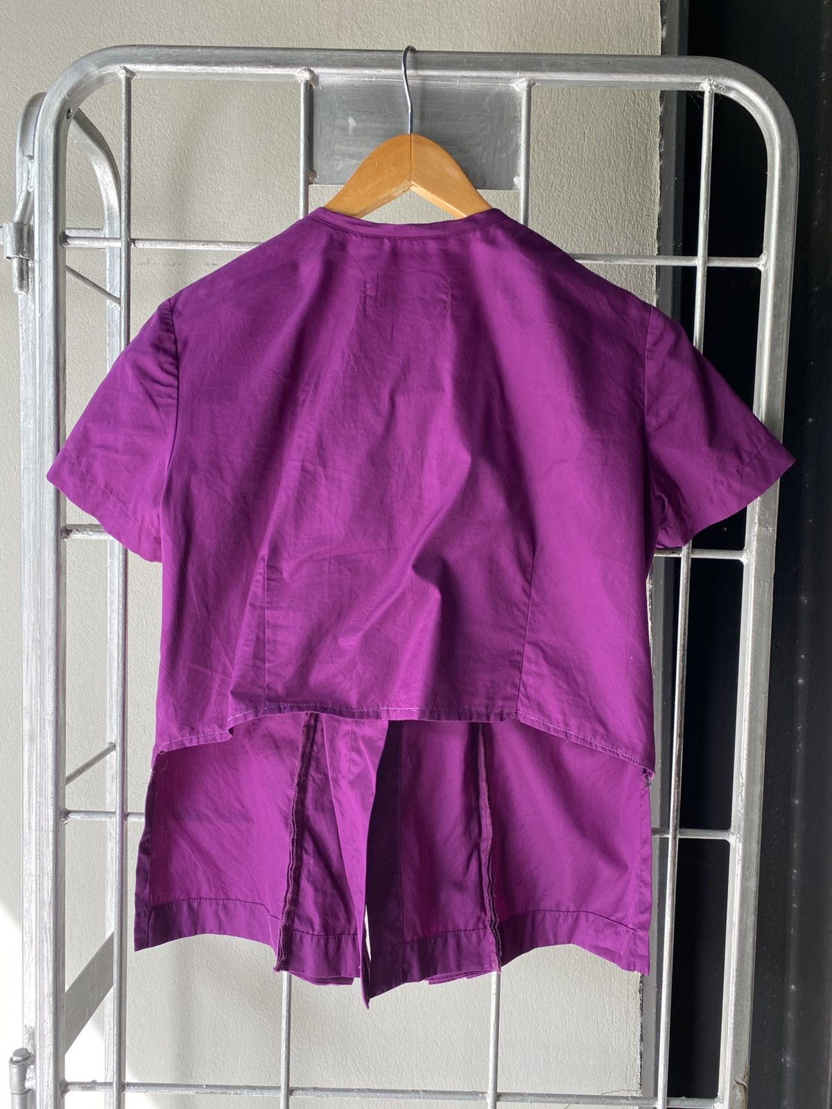 Comme des Garcons COMME des GARCONS Ruffled Purple Blouse Shirt Size M / US 6-8 / IT 42-44 - 2 Thumbnail