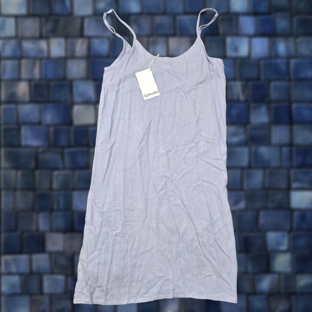 Splendid Splendid Dress Womens XS Blue Linen Blend Slip Sundress Adjustable Straps New Size XS / US 0-2 / IT 36-38 - 1 Thumbnail