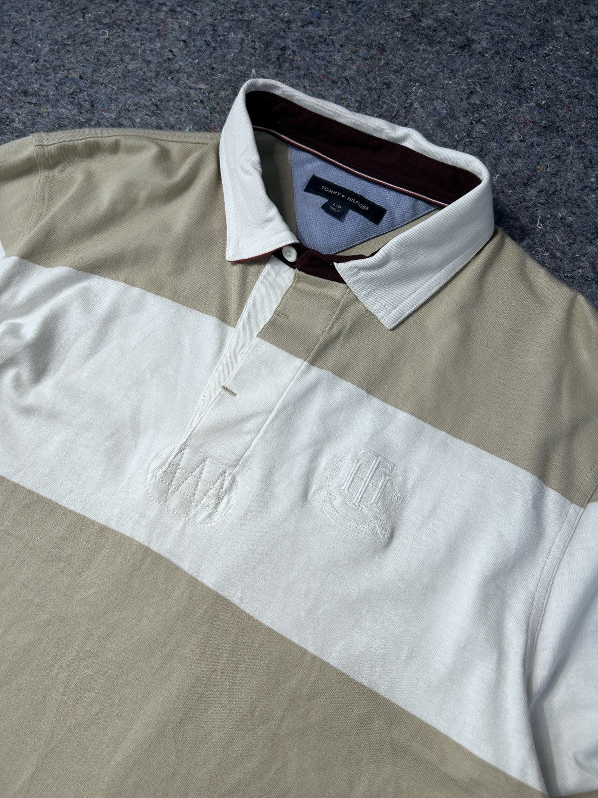 Other Vintage Tommy Hilfiger Rugby Longsleeve Shirt Y2K / L size Size US L / EU 52-54 / 3 - 3 Thumbnail