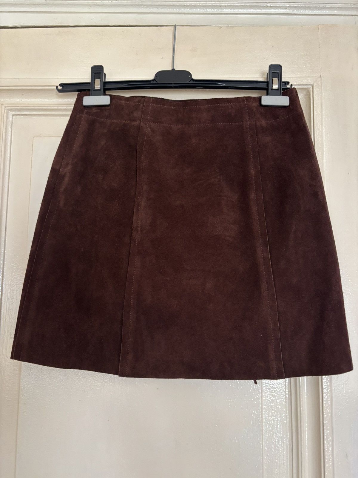 Acne Studios Acne Studios Suede Skirt - Chocolate Size 24" / US 00 / IT 34 - 2 Thumbnail