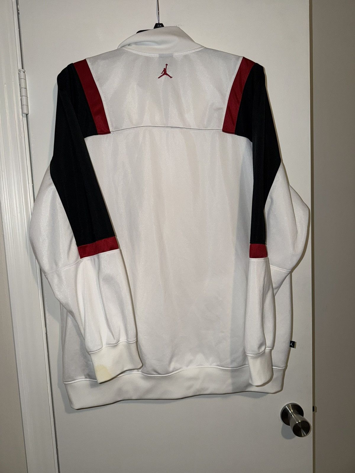Nike White/Red/Blck Nike Air Jordan Full-zip Track Jacket Size 2X Size US XXL / EU 58 / 5 - 10 Thumbnail