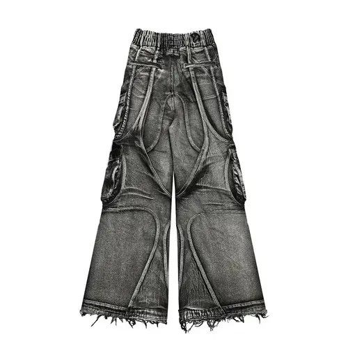 VIBE Design faded y2k hip hop baggy cargo pants Size US 32 / EU 48 - 6 Thumbnail