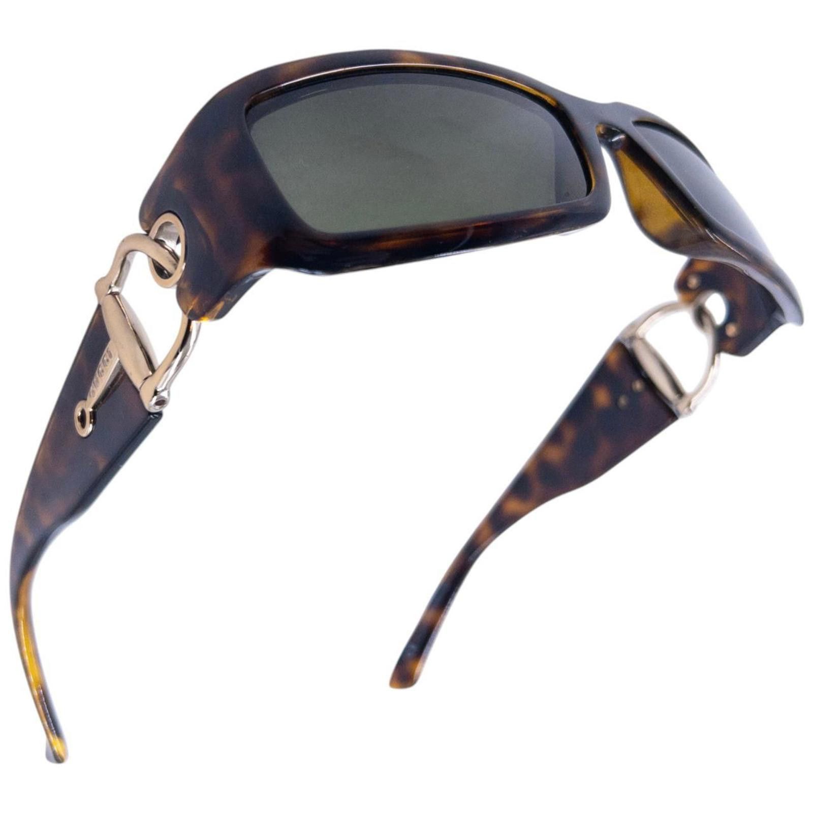 Gucci Vintage Gucci Horse Bit Tortoise Shell Sunglasses Size ONE SIZE - 5 Thumbnail