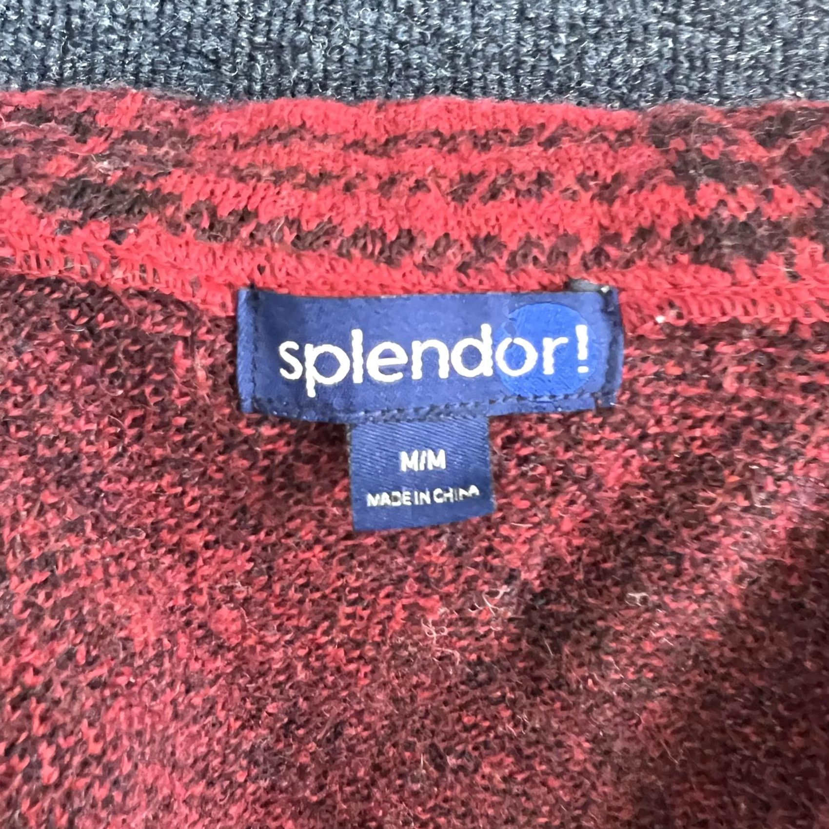 Vintage Splendor Jacket Womens Medium Red Plaid 100% Wool Button Front Collared Short Size 32" / US 10 / IT 46 - 3 Thumbnail