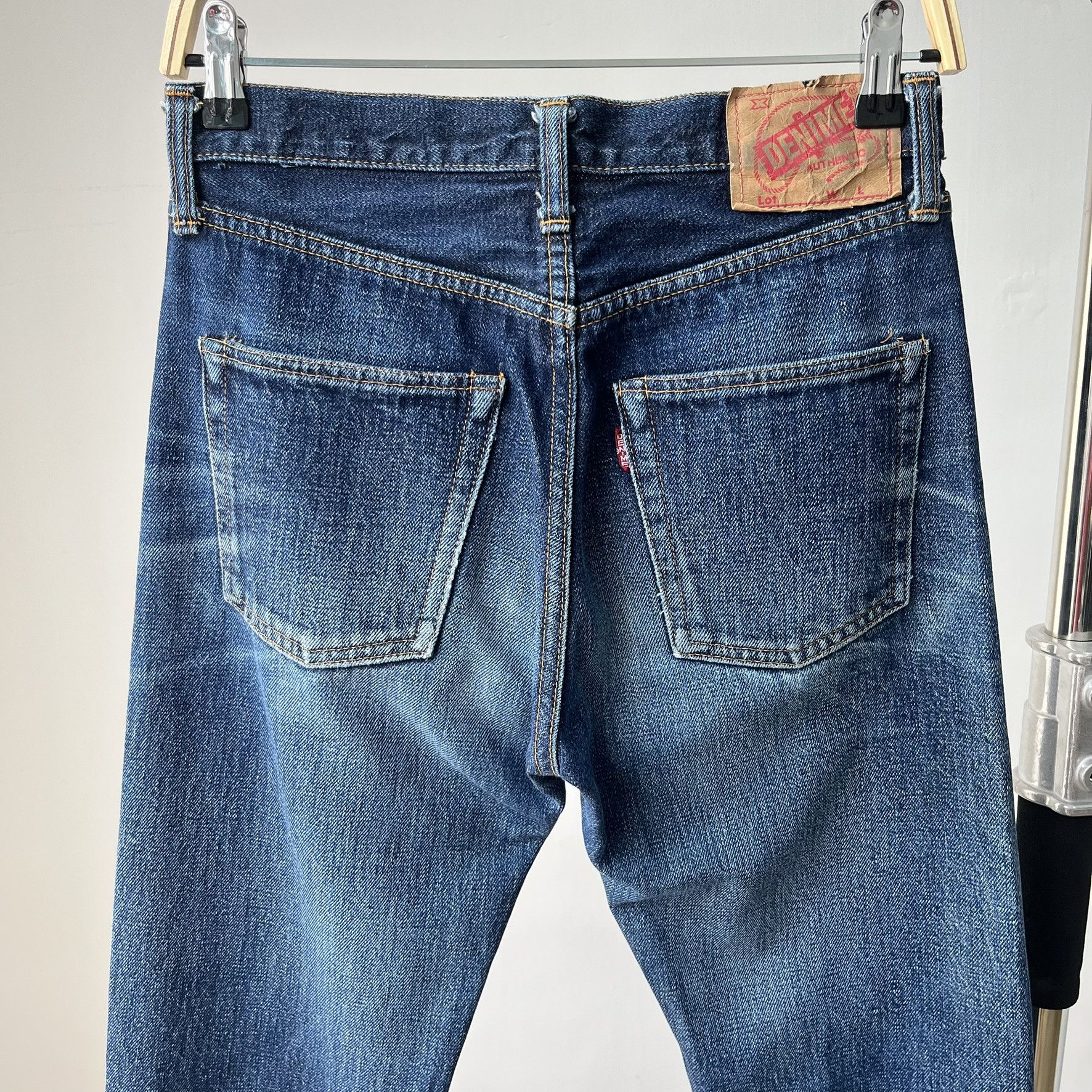 Denime Size 28x32.5 Vintage 80s Denime Big E Japan Denim Jean S1498 Size US 28 / EU 44 - 11 Thumbnail