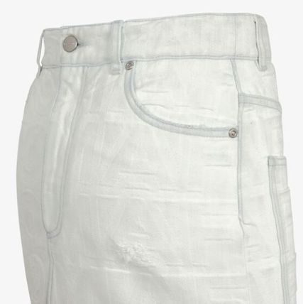 Fendi o1loc1c0824 Skirt in White Size 34" / US 12 / IT 48 - 2 Thumbnail