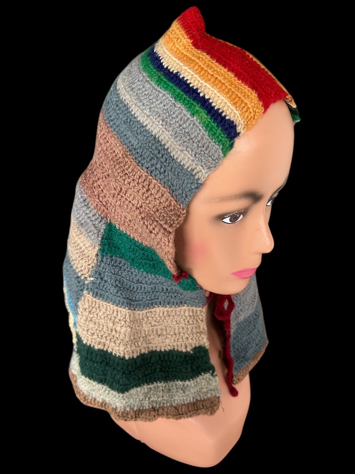 Kapital Crochet Knitted Handmade Balaclava Beanie Size ONE SIZE - 1 Thumbnail