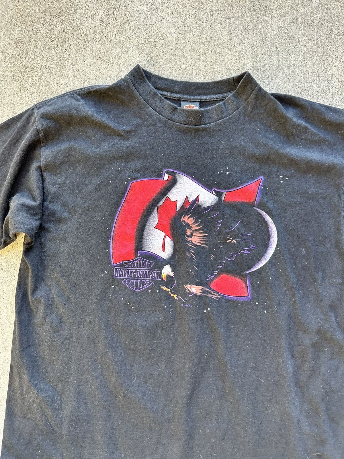 Harley Davidson × Vintage Vintage Harley Davidson Tee Shirt 98 Flying Eagle Graphic Size US XXL / EU 58 / 5 - 3 Thumbnail