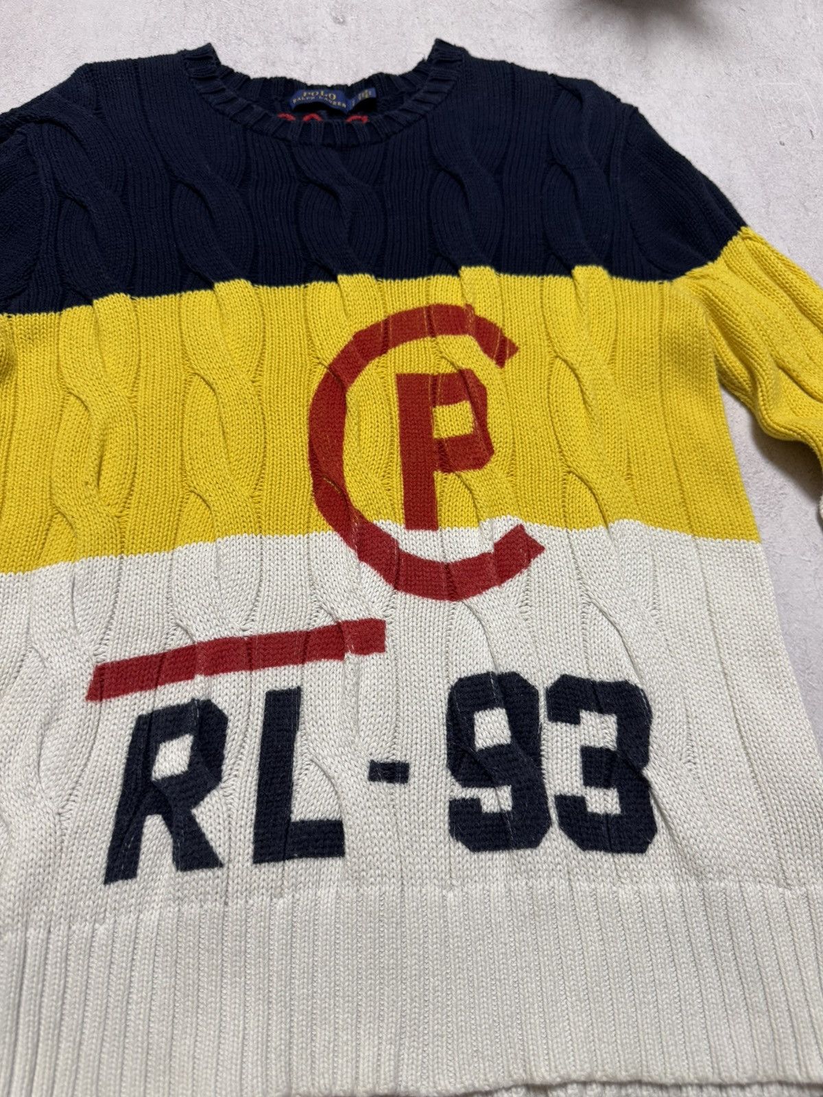 Polo Ralph Lauren Polo Ralph Lauren RL-93 Sweater Knit Big Logo Rare Size US S / EU 44-46 / 1 - 4 Thumbnail