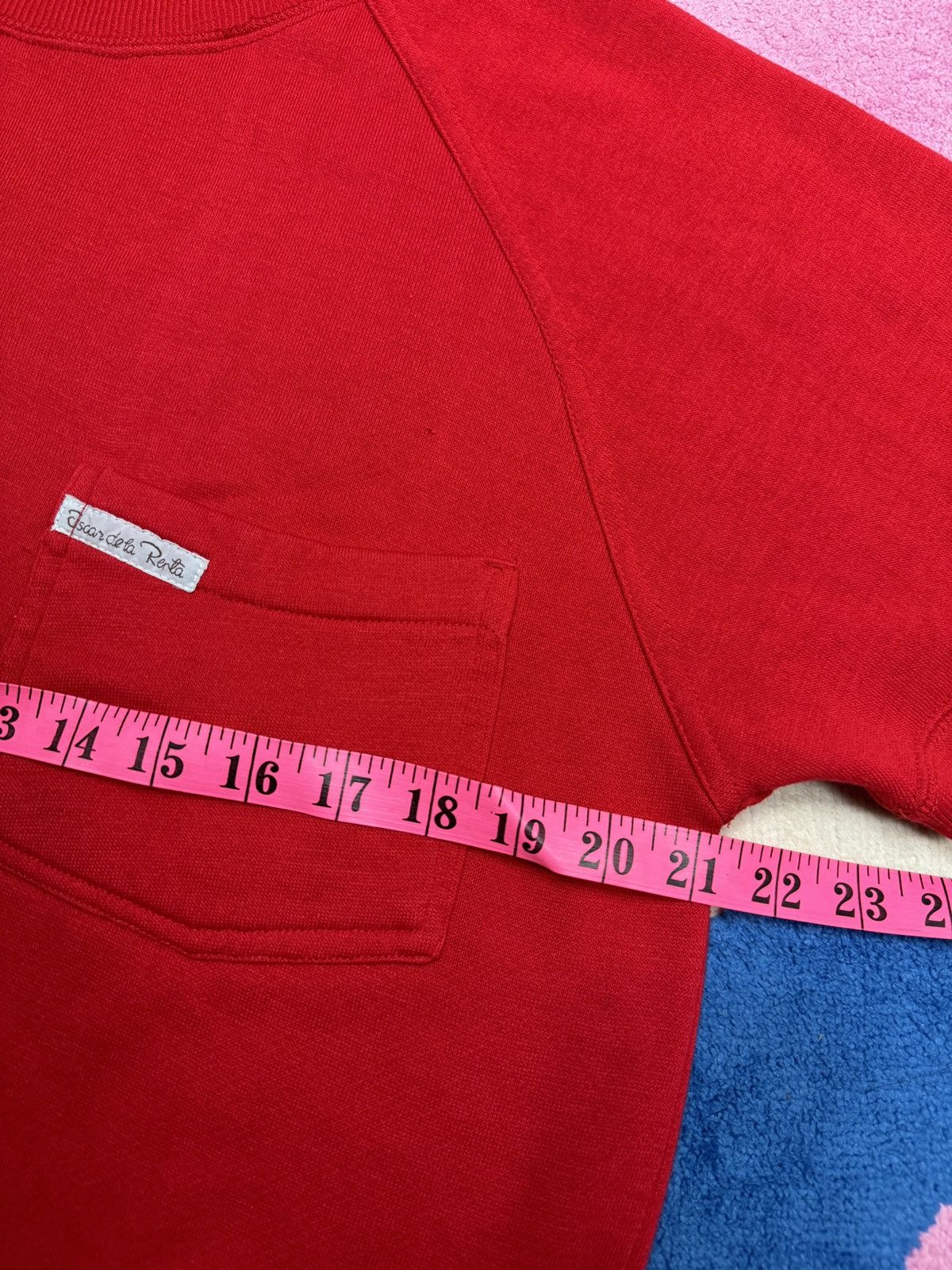 Designer Vintage Oscar Dela Renta Red Shirt Size Small Size S / US 4 / IT 40 - 16 Thumbnail