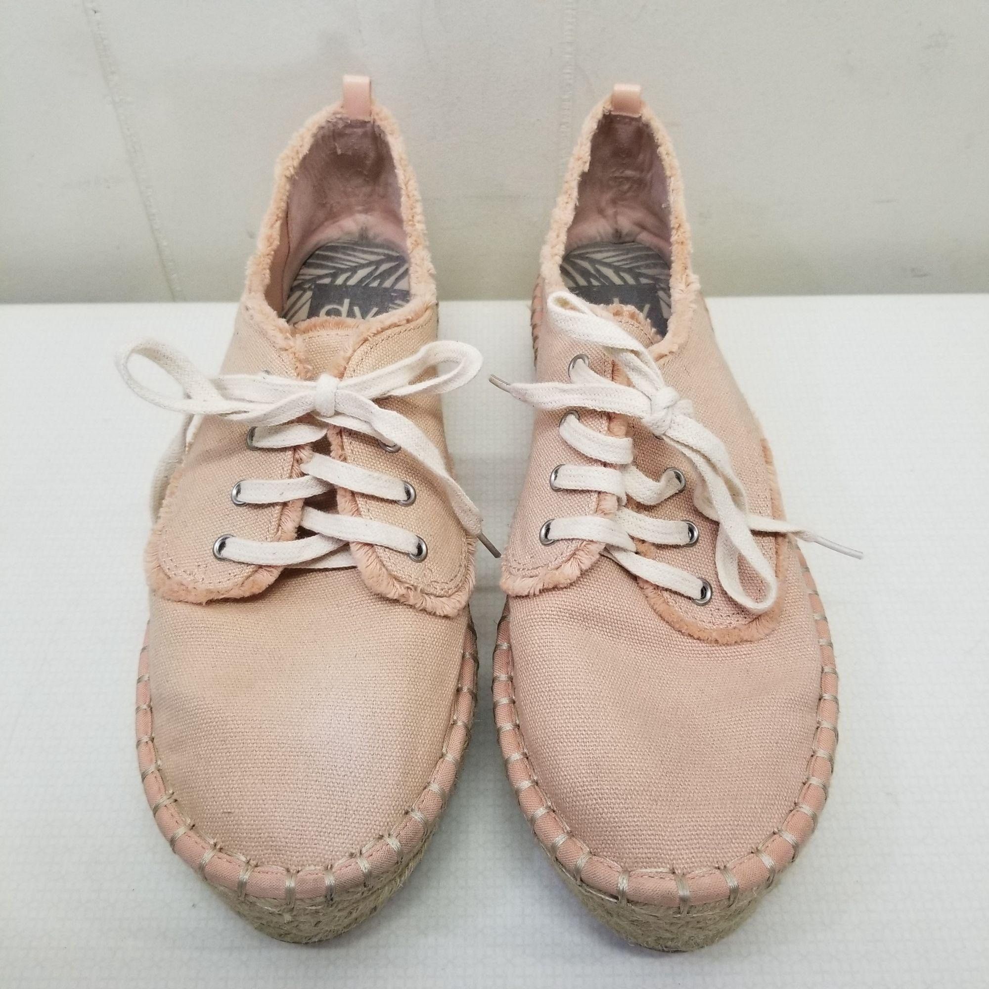 Dolce Vita Dolce Vita 9.5 Peach Canvas Espadrille Sneakers Shoes Lace U Size US 9.5 / IT 39.5 - 8 Thumbnail