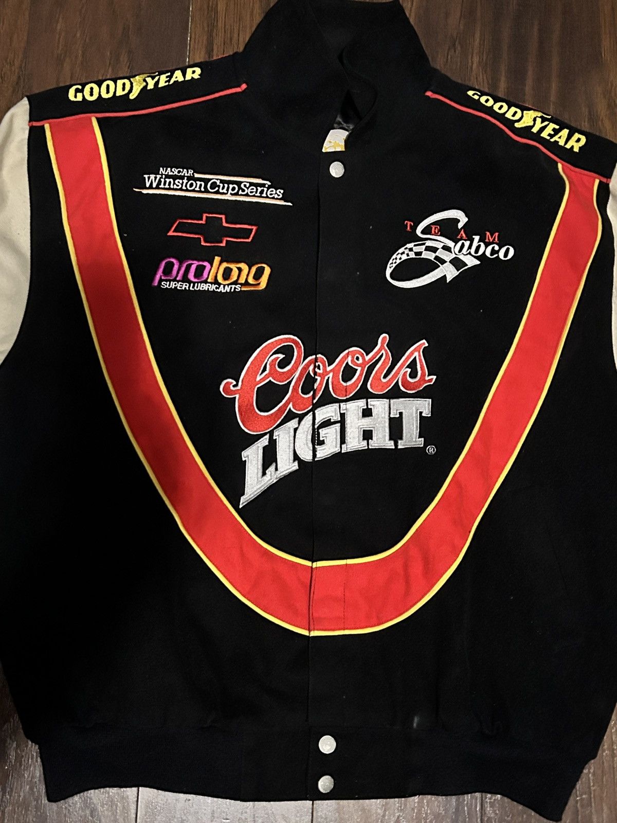 image of Jeff Hamilton 90's Coors Racing Team Jacket in Black, Men's (Size XL)