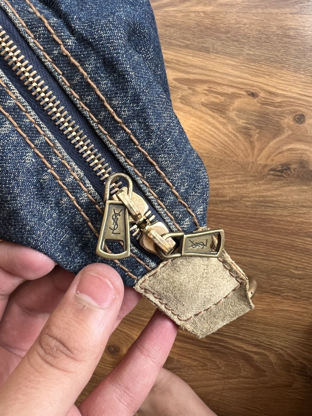 Yves Saint Laurent Rare YSL Rive Gauche Denim Tote / Shoulder / Duffle Bag Size ONE SIZE - 17 Thumbnail