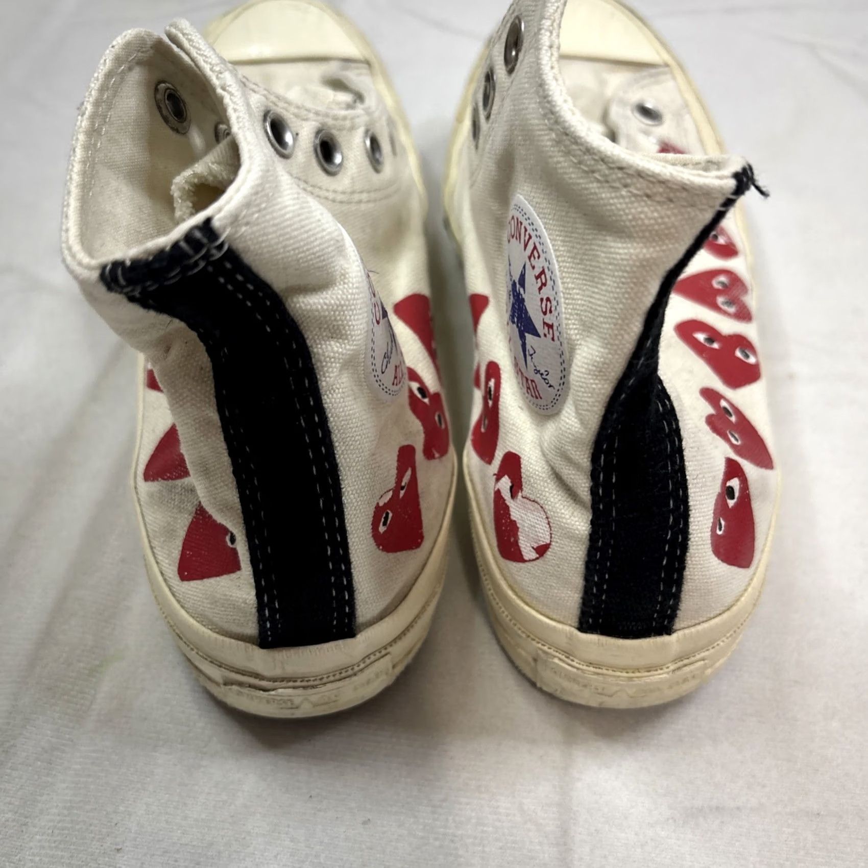 Converse Converse Comme Des Garçons Play X Chuck 70 High Top Multi Heart Men 7 Sneaker Shoes Walking Workwear Adult Mens Size US M / EU 48-50 / 2 - 8 Thumbnail