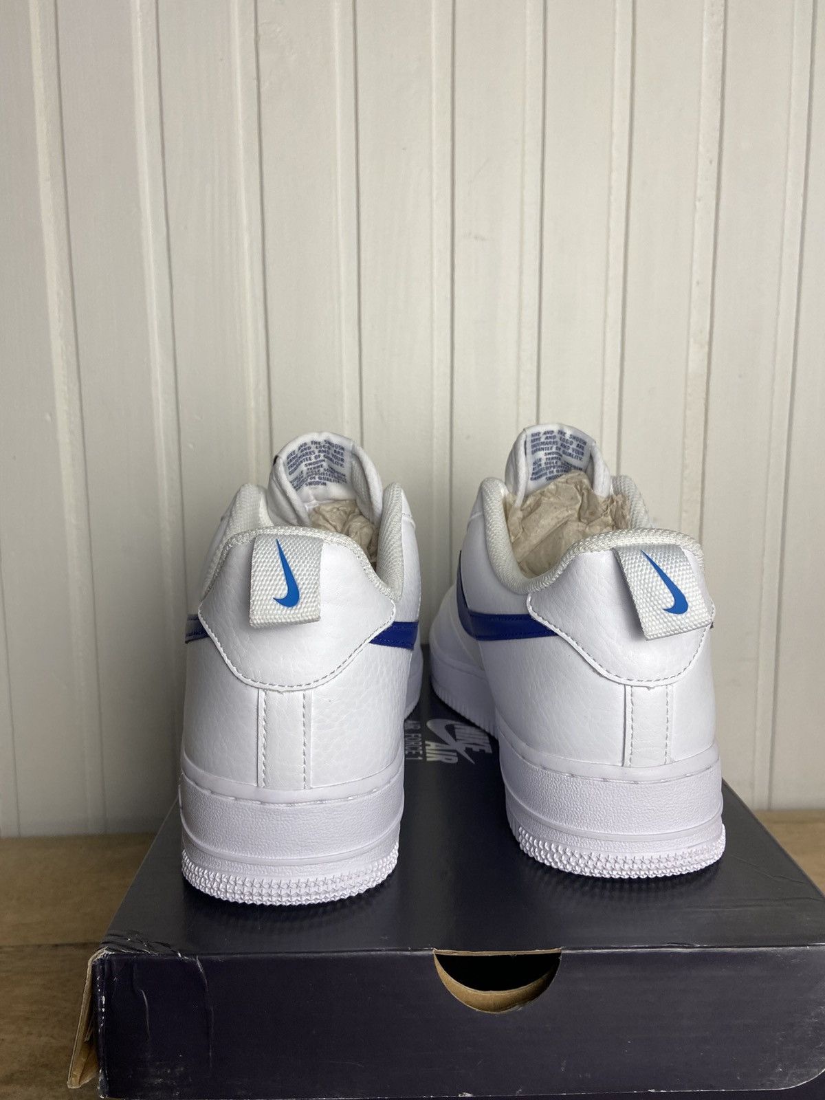 Nike New Nike Air Force 1 Low "White Light Deep Royal" Size 10US Size US 10 / EU 43 - 7 Thumbnail