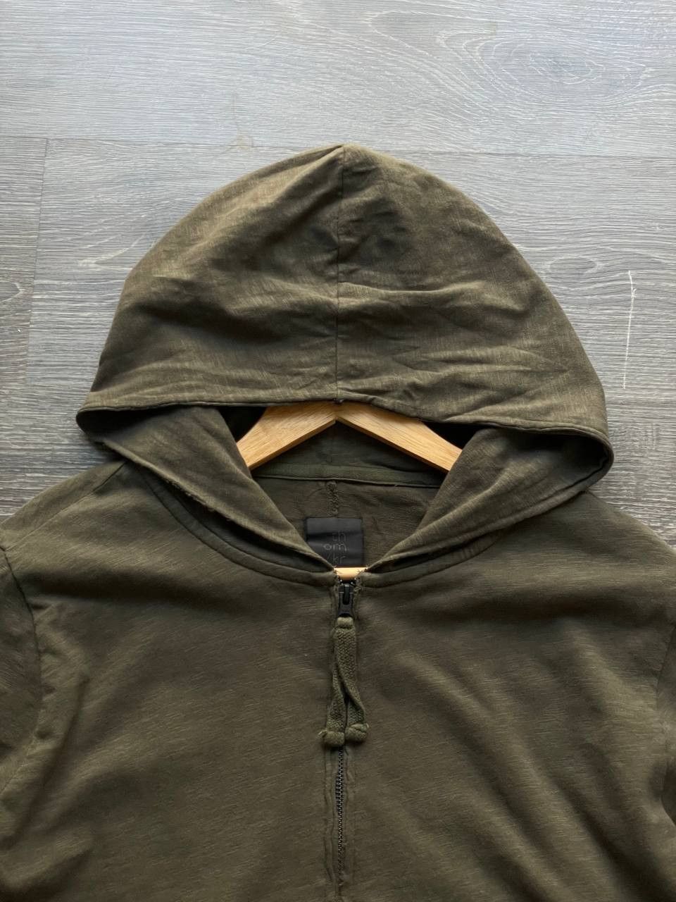 Thom Krom Thom Krom Avant Garde Double Layer Green Zip Hoodie Size US M / EU 48-50 / 2 - 12 Thumbnail