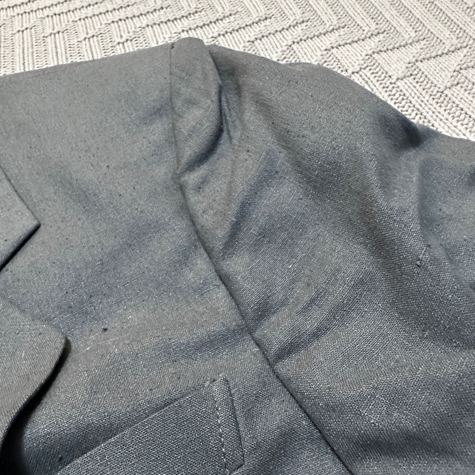 Yves Saint Laurent Vintage YSL steel gray sport coat blazer size 40R Size 40R - 12 Thumbnail