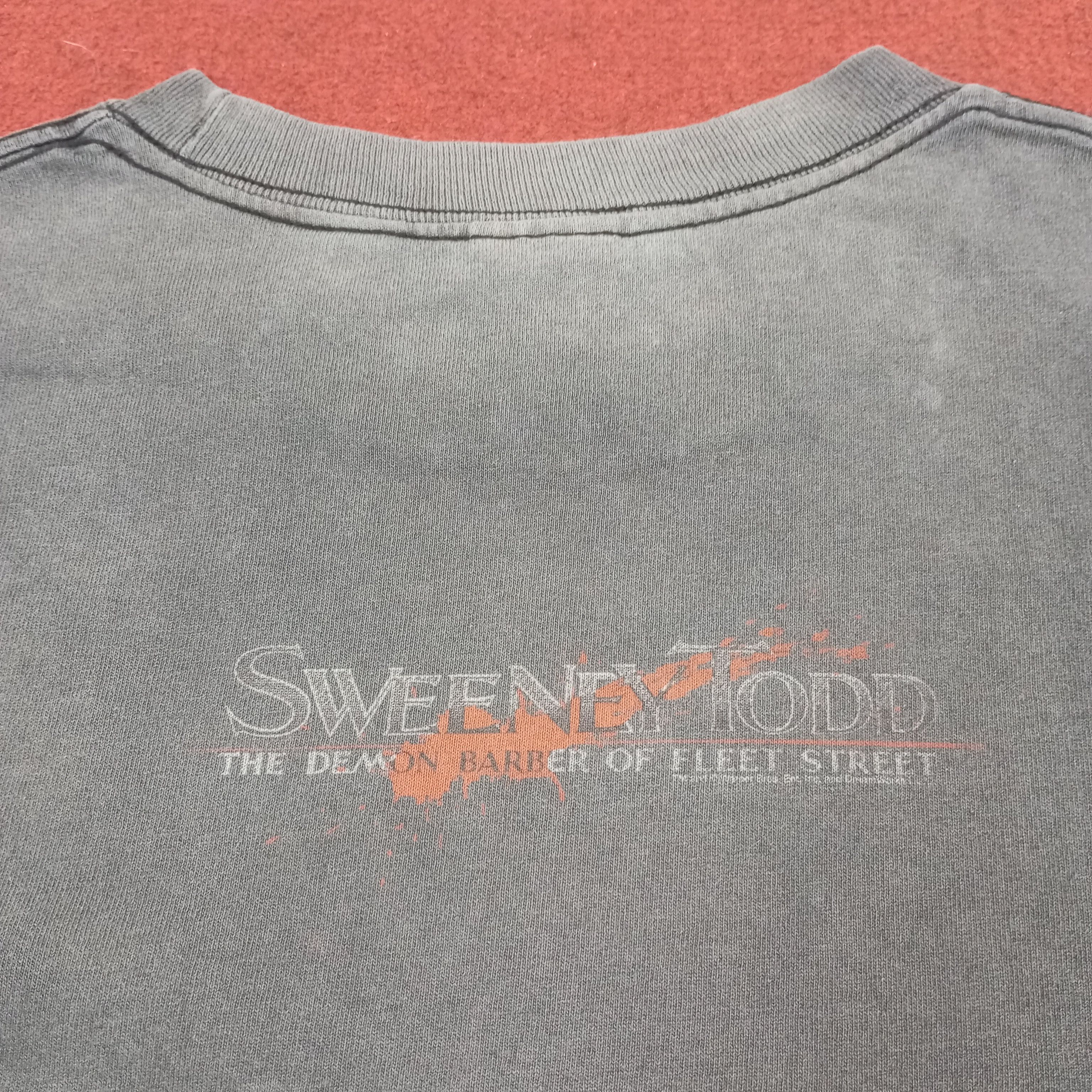 Vintage Sweeney Todd Driven by Revenge Movie Distressed Tshirt Size US S / EU 44-46 / 1 - 4 Thumbnail