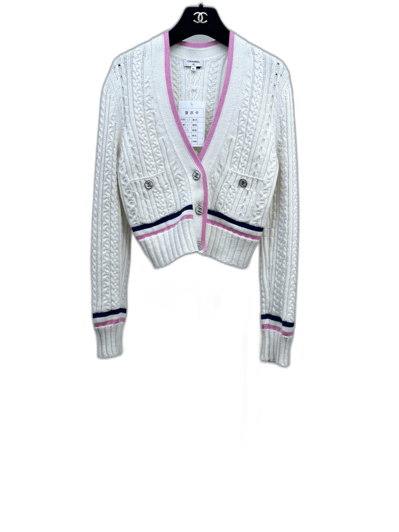 Chanel Chanel Color-Block Knitted Cardigan Size S / US 4 / IT 40 - 1 Thumbnail