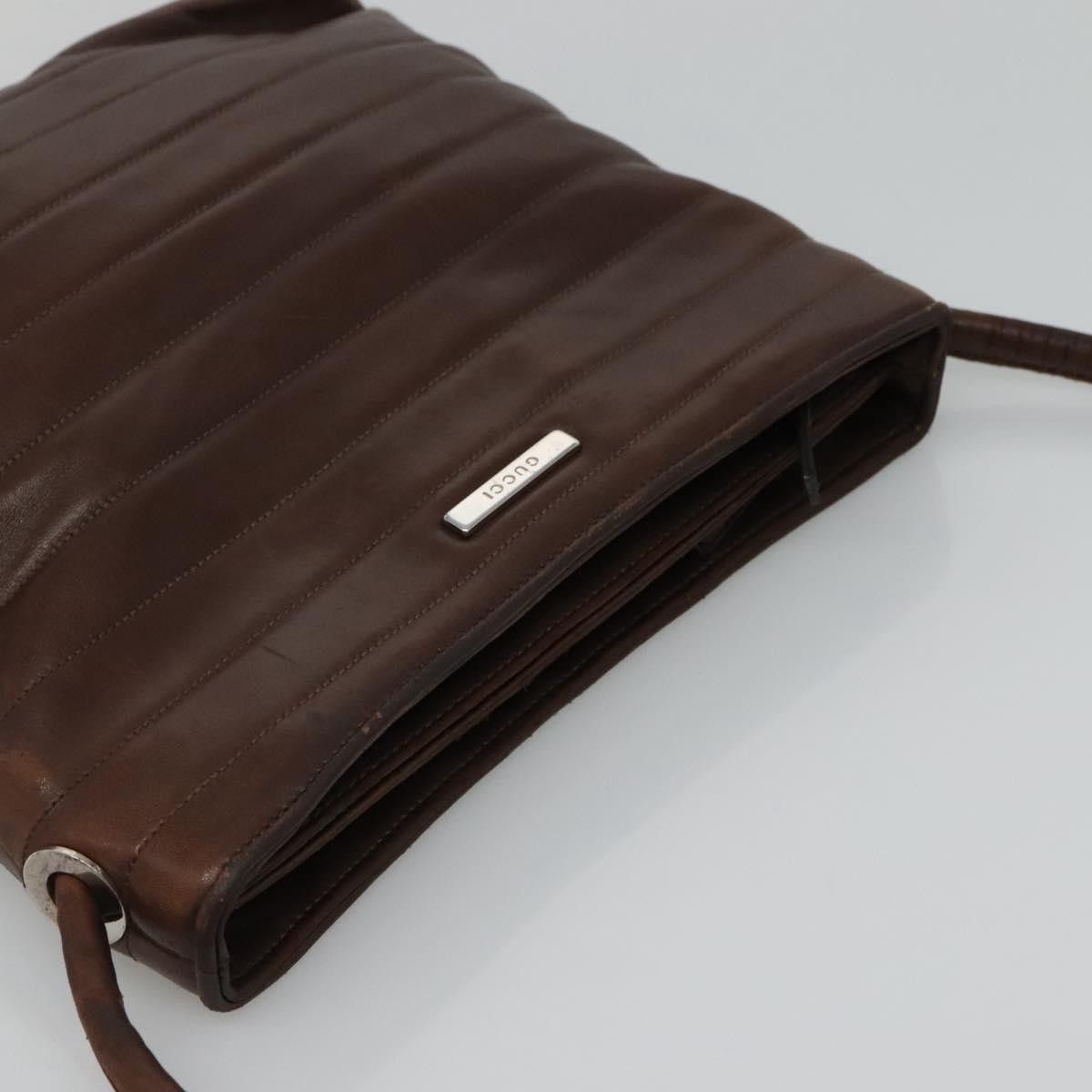 Gucci GUCCI Tote Bag Leather Brown Size ONE SIZE - 6 Thumbnail