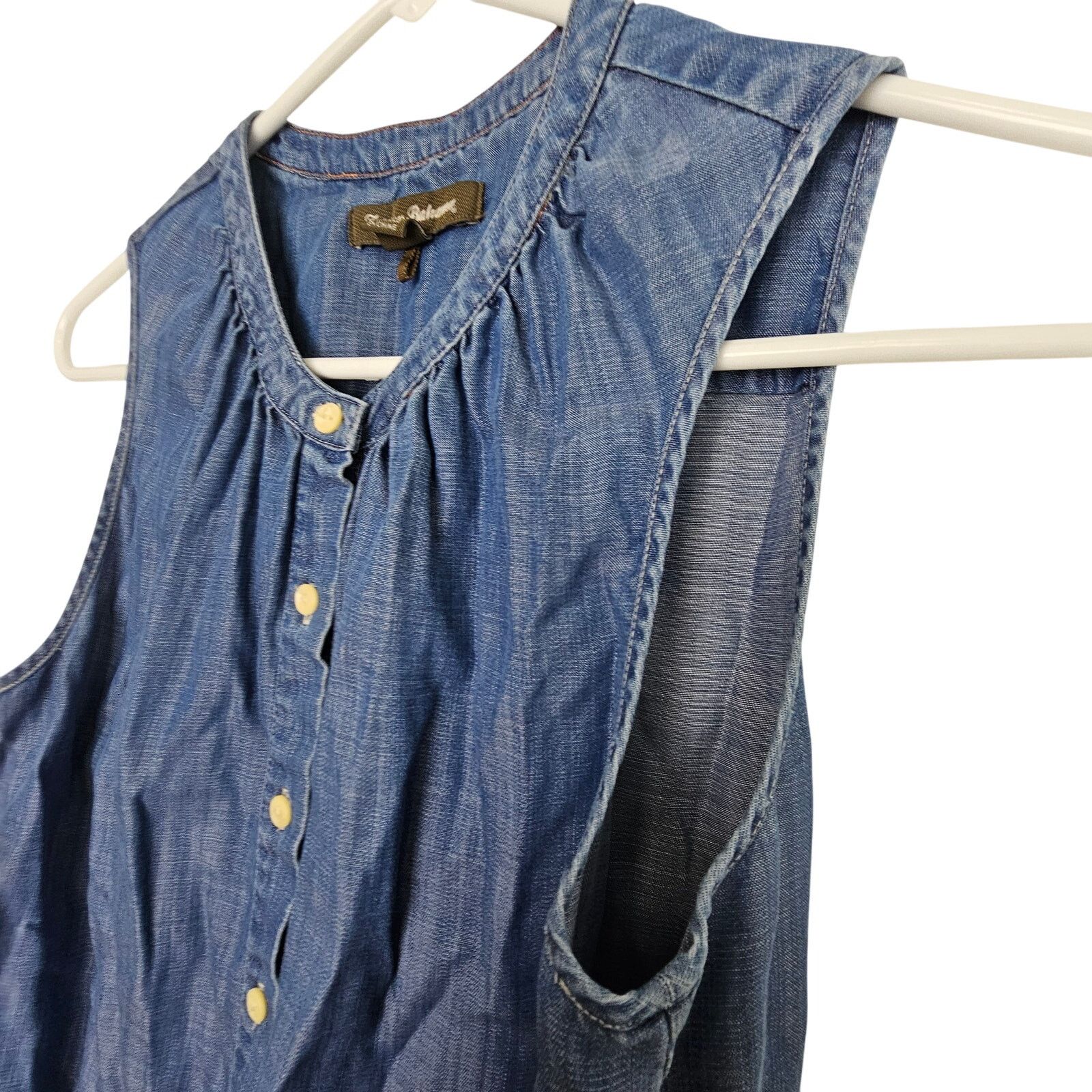 Tommy Bahama Tommy Bahama Womens Chambray Button Shirt Size XS Classic Size XS / US 0-2 / IT 36-38 - 4 Thumbnail