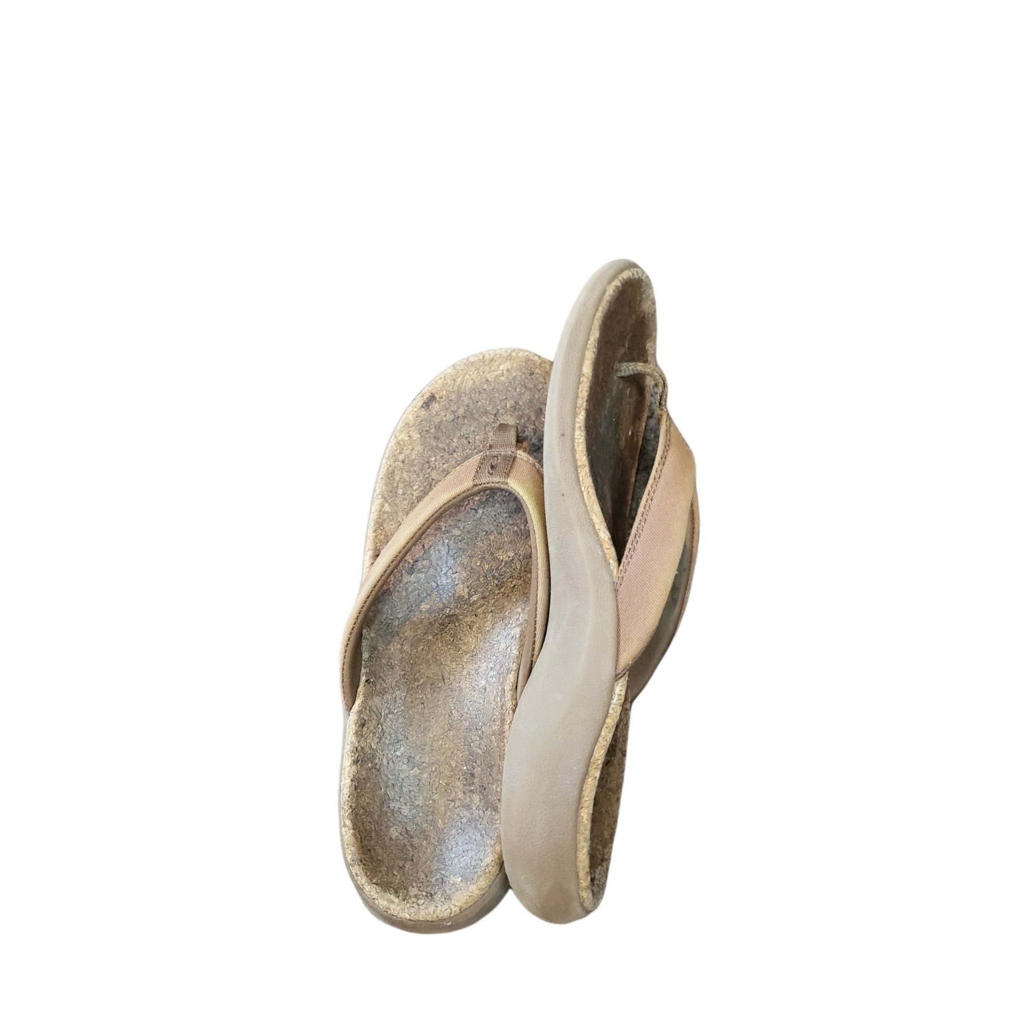 Other Sole Cork Flip Flop Sandals Women Sz 8.5 Natural Comfort Tho Size US 8.5 / IT 38.5 - 5 Thumbnail
