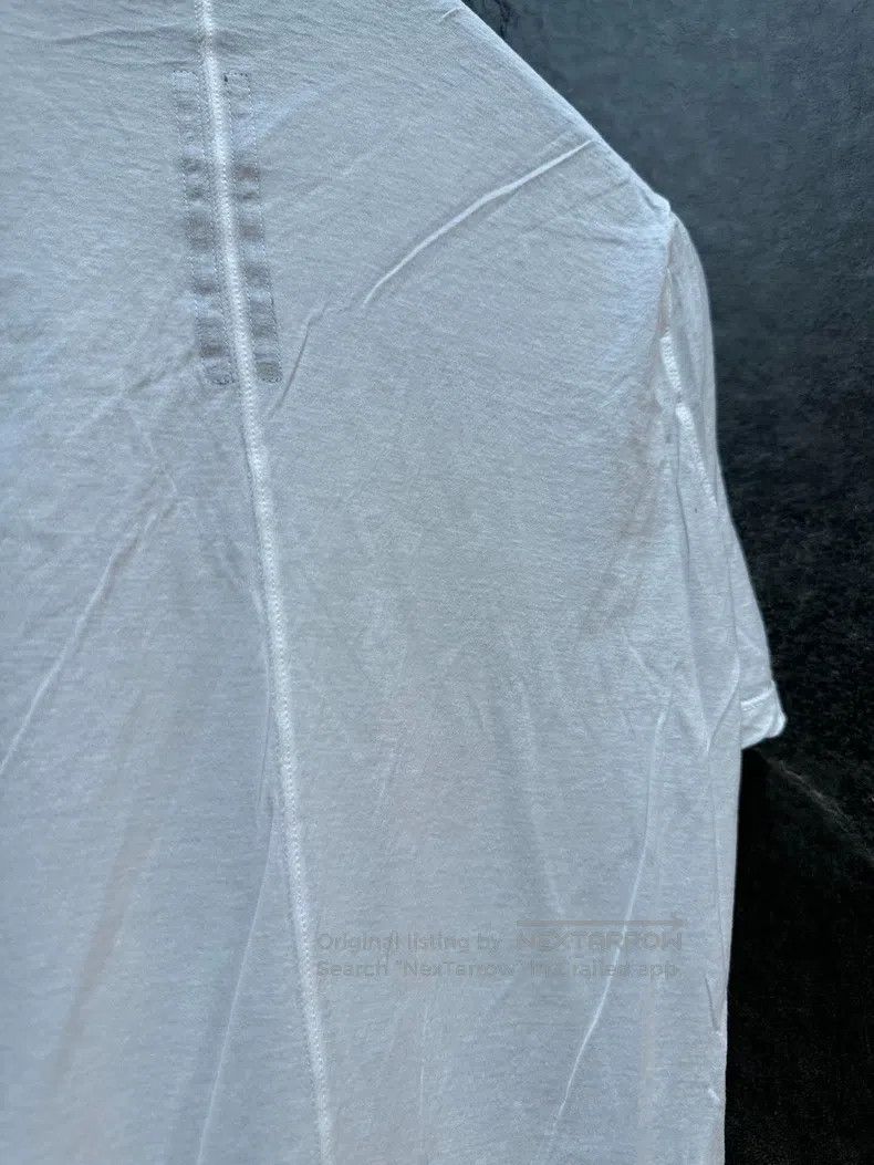 Rick Owens RICK OWENS White cotton knit basic short-sleeved T-shirt Size US S / EU 44-46 / 1 - 3 Thumbnail