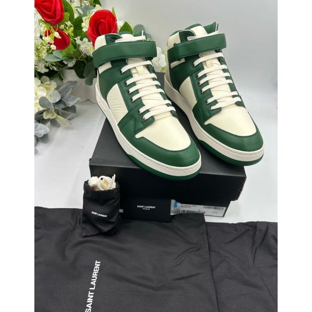 Saint Laurent Paris Saint Laurent LAX leather high top sneakers size 46/13 US Size US 13 / EU 46 - 3 Thumbnail