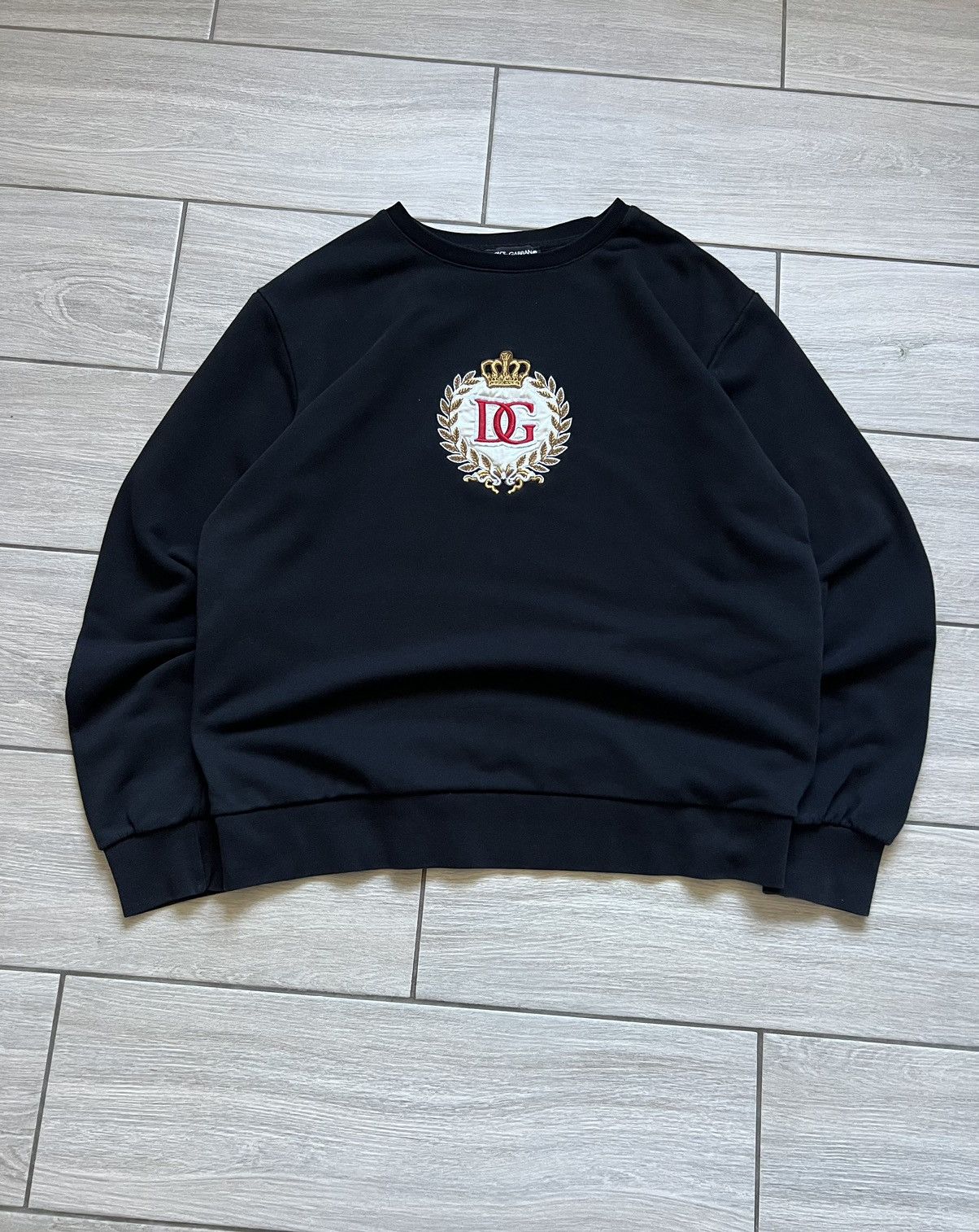 Dolce & Gabbana Rare Dolce & Gabbana Sweatshirt Big Logo Milano Size US XL / EU 56 / 4 - 1 Thumbnail