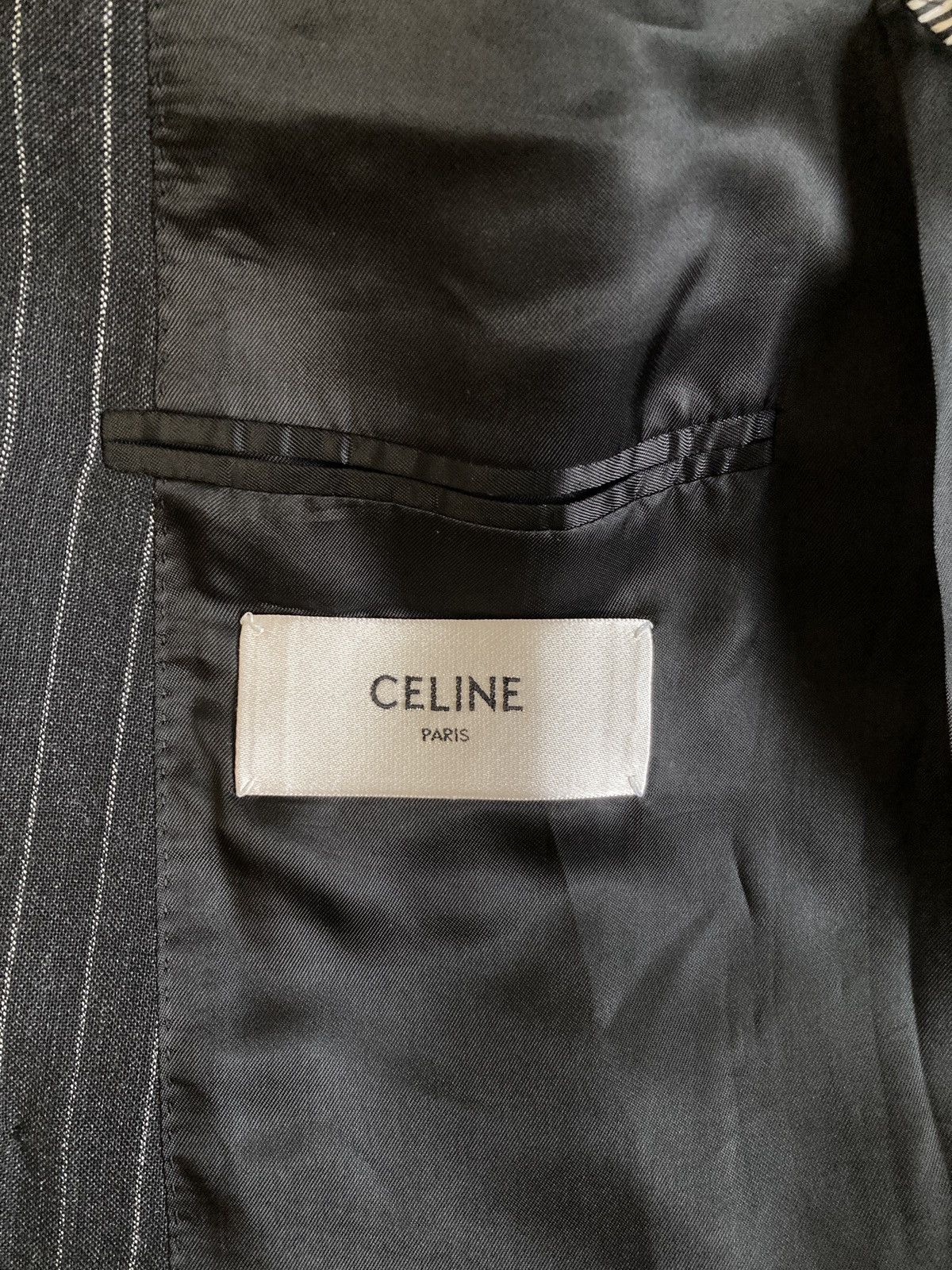 Celine CELINE BY HEDI SLIMANE 21SS RUNWAY BLAZER AND PANTS SUITS Size 44R - 11 Thumbnail