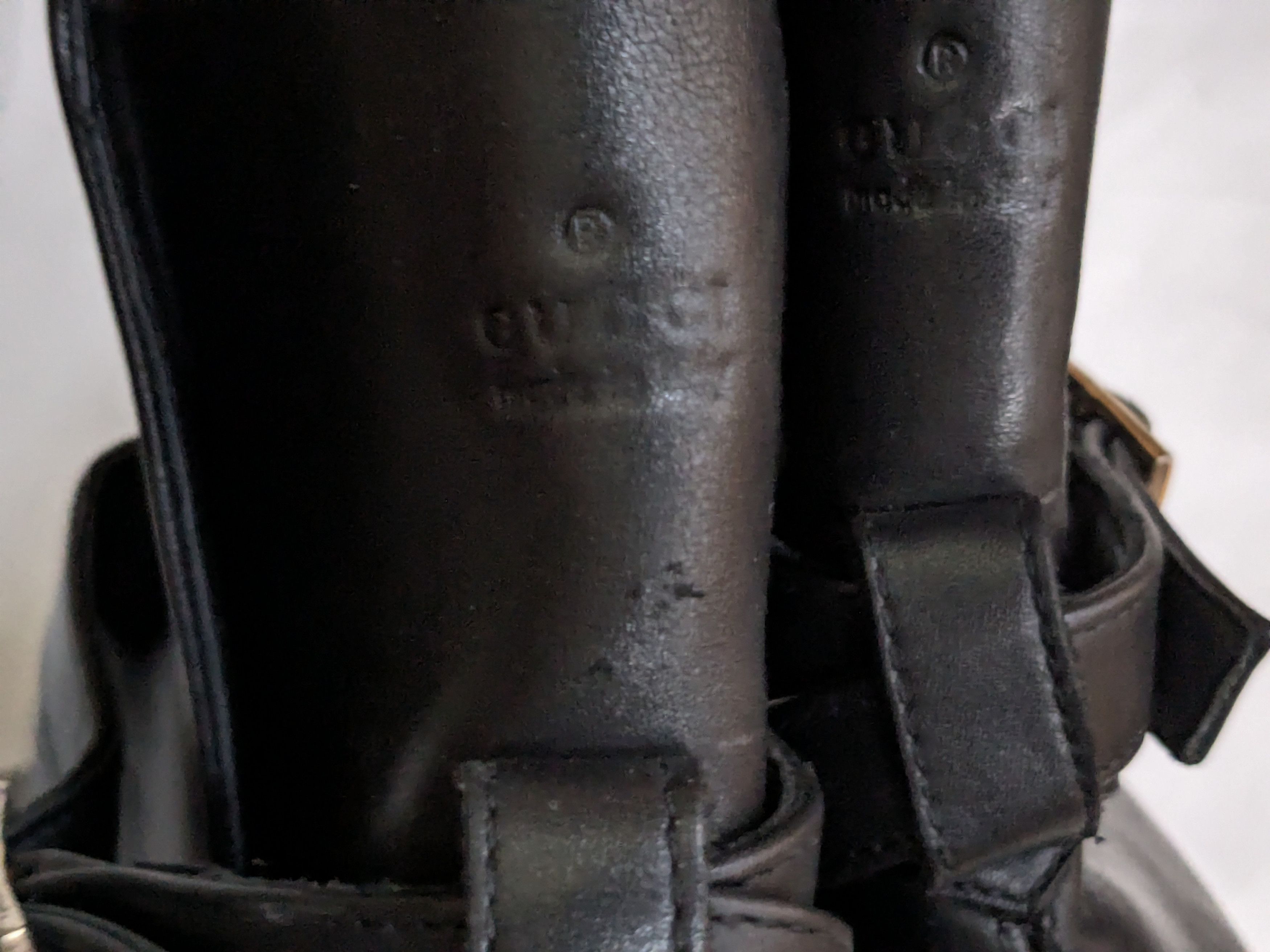 Gucci Jodhpur Boots Black 12 Leather Buckle