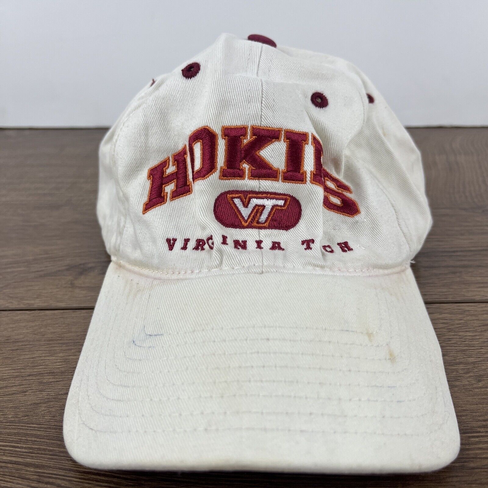 Other Virginia Tech Hokies Hat Hokies White Hat Twins Enterprise A Size ONE SIZE - 3 Thumbnail