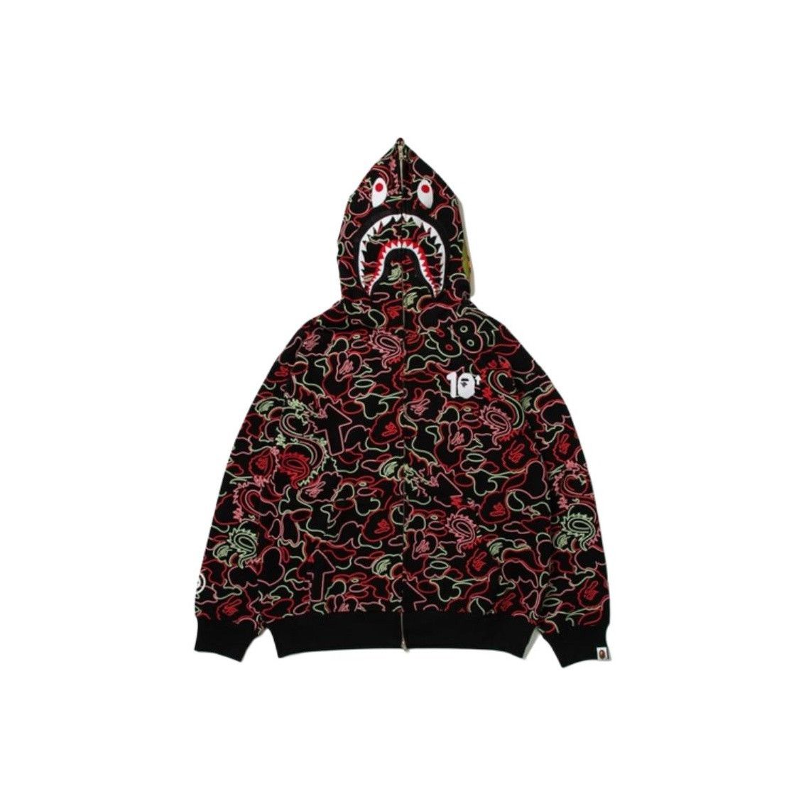 Bape BAPE Red Camo Zip-Up Jacket Unisex Size US XXL / EU 58 / 5 - 1 Thumbnail