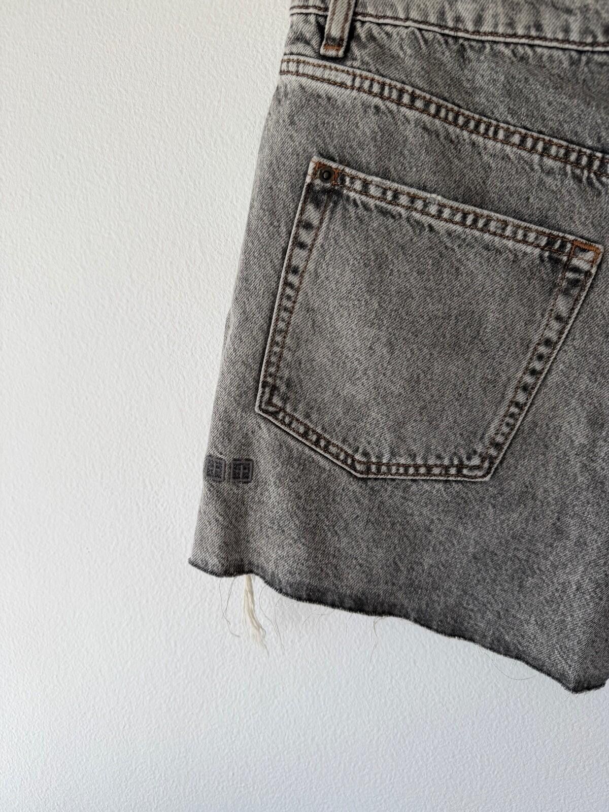 Ksubi new ksubi womens denim rider shorts grey 26 8 small Size 26" / US 2 / IT 38 - 6 Thumbnail