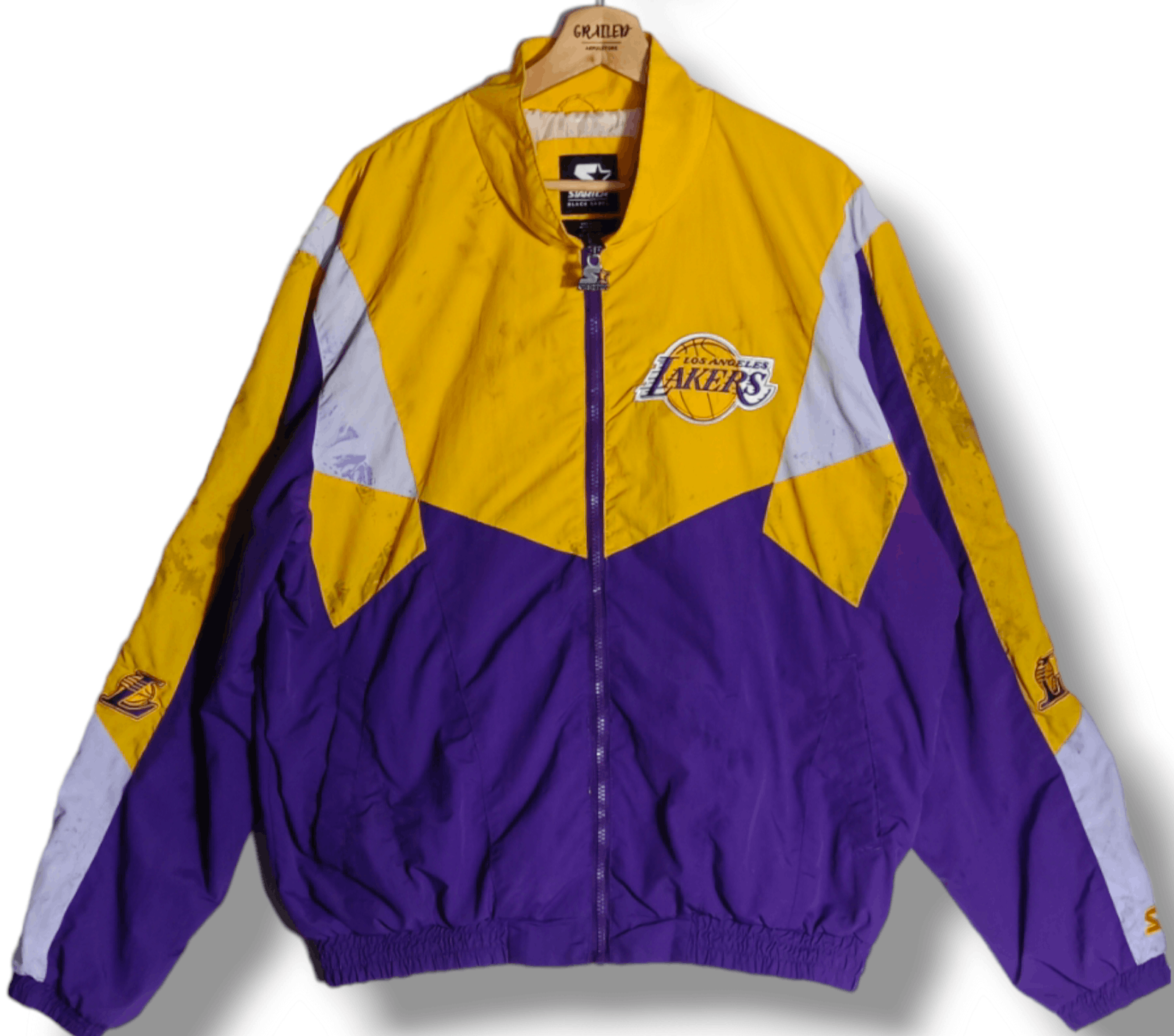 NBA × Starter × Vintage Vintage🔥🔥 L A Lakers Starter Full Zipper Size US XL / EU 56 / 4 - 2 Thumbnail