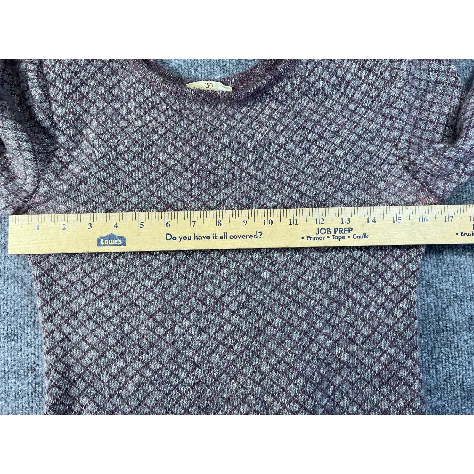 Valentino VTG Valentino Boutique Purple/Gray cardigan Sweater Wool S Size S / US 4 / IT 40 - 9 Thumbnail
