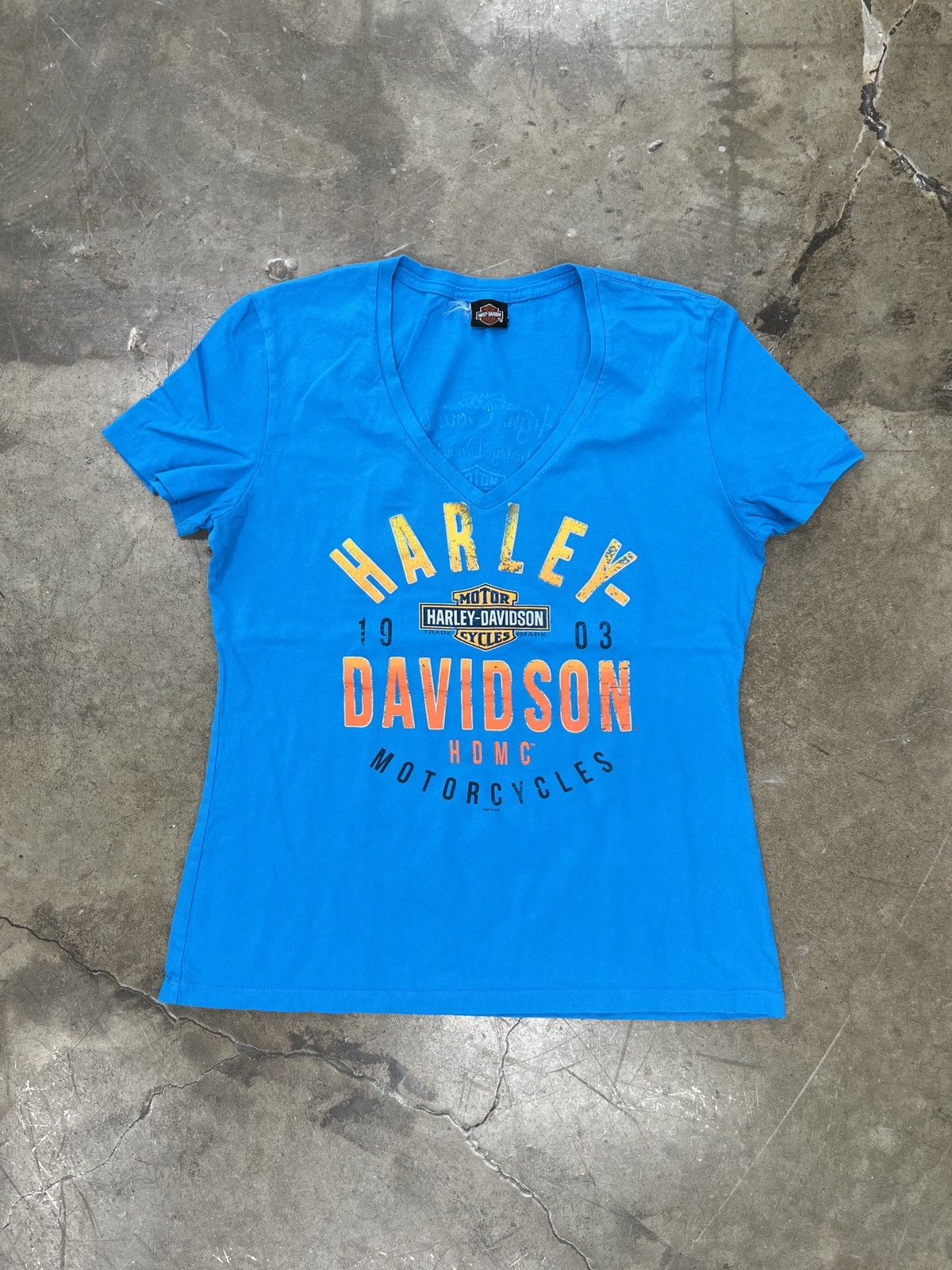 Harley Davidson × Vintage Harley Davidson Vneck High Country Tee W Small Size S / US 4 / IT 40 - 2 Thumbnail