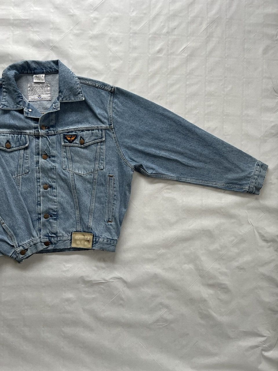 Avirex Avirex USA Made in Italy Denim Jacket – Flight Spec – Size L Size US L / EU 52-54 / 3 - 5 Thumbnail