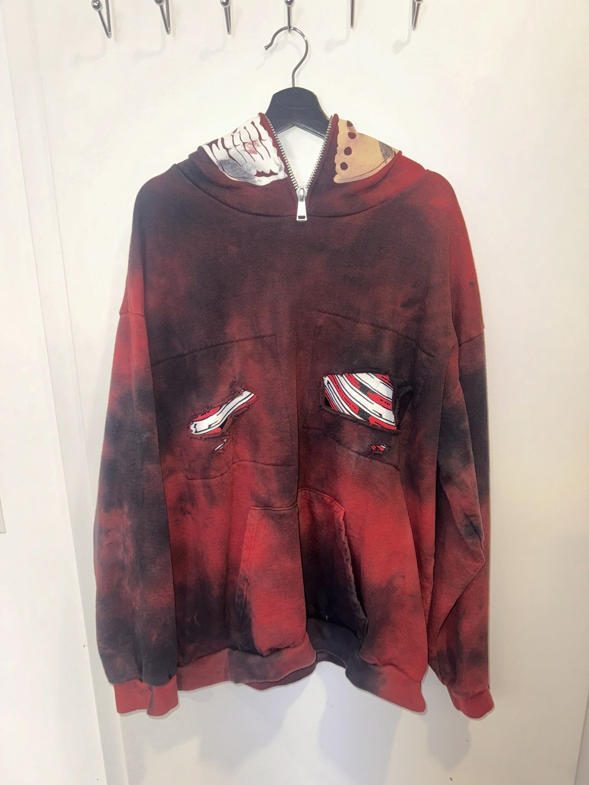 Image of Warren Lotas Jason Hoodie in Red, Men's (Size 2XL)