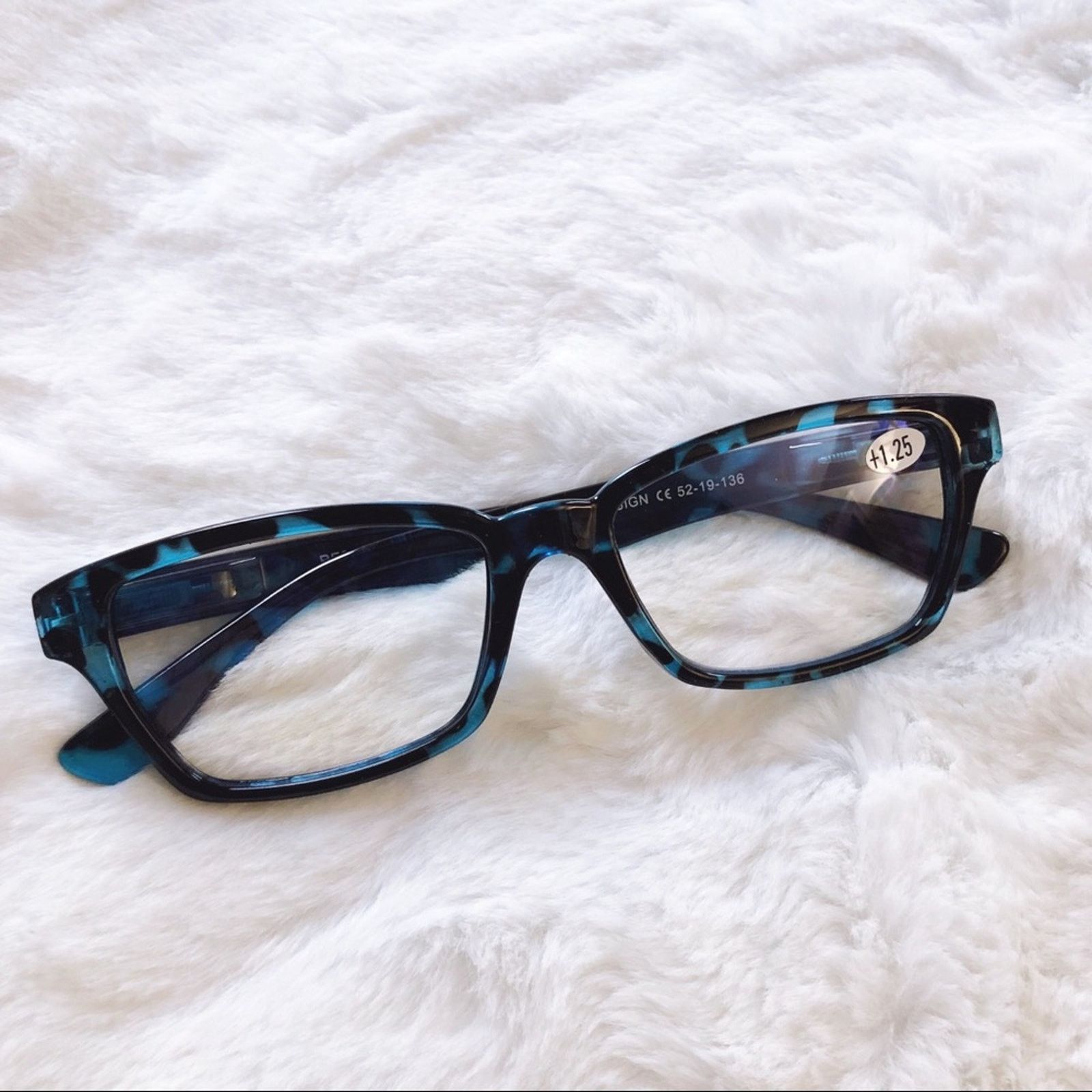 Other Alek Blue Pattern Reader Blue Light Glasses Size ONE SIZE - 1 Thumbnail