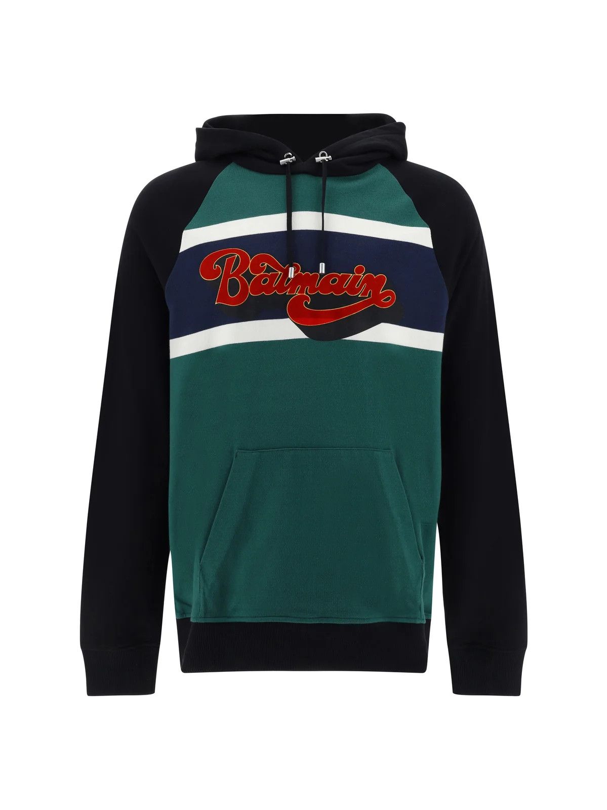 Balmain o1s1wg110125 Logo Printed Hoodie in Multicolor Size US S / EU 44-46 / 1 - 1 Thumbnail