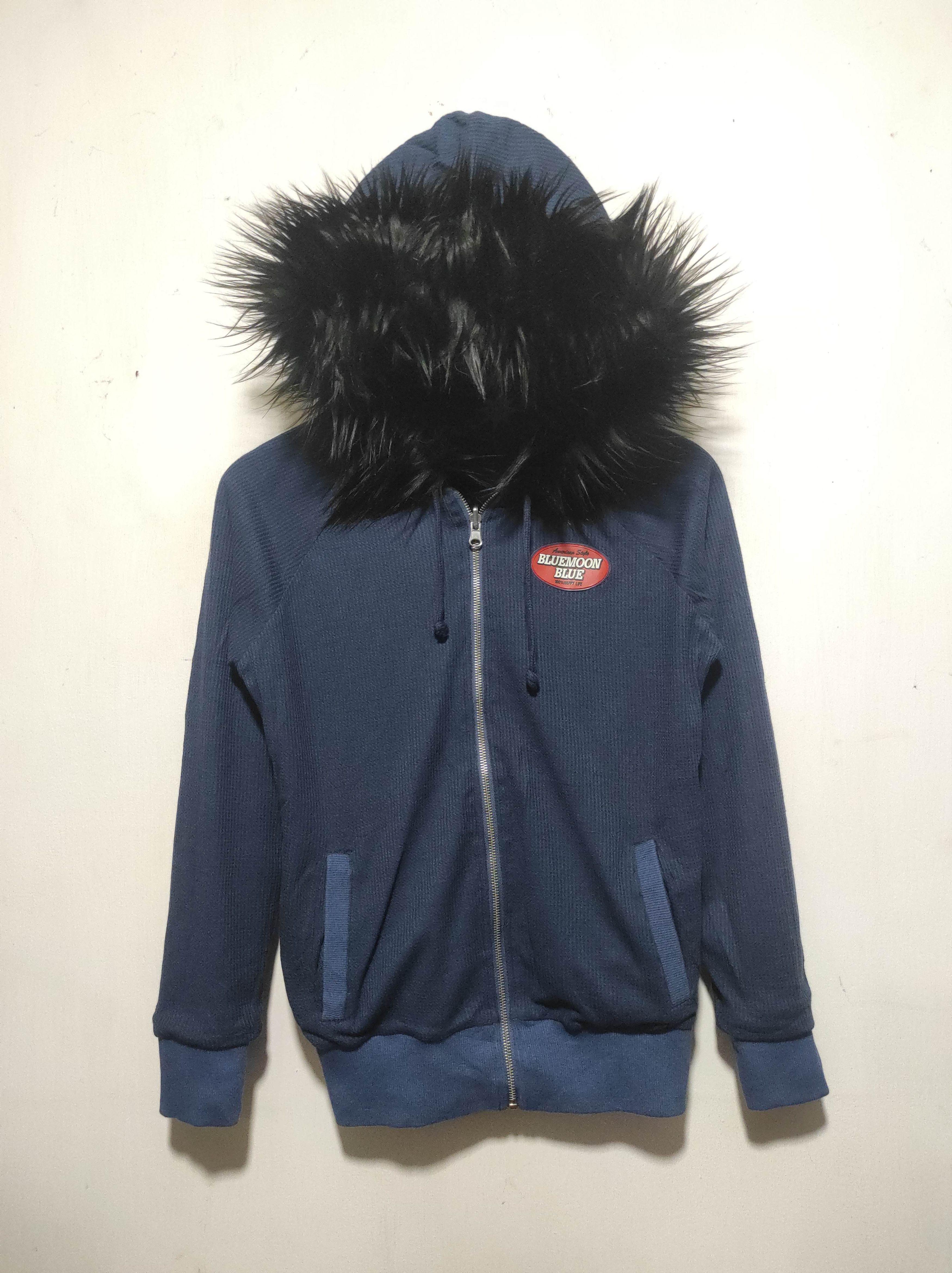 If Six Was Nine Blue Moon Blue Reversible Zip Fur Hoodie LGB style Size US XS / EU 42 / 0 - 14 Thumbnail