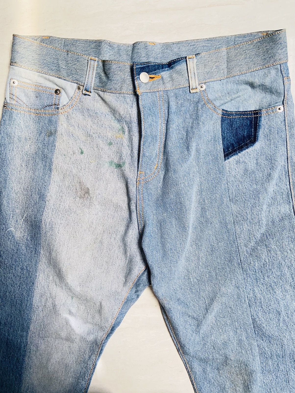 Issey Miyake NOVE Panel Denim Jeans Size US 35 - 16 Thumbnail