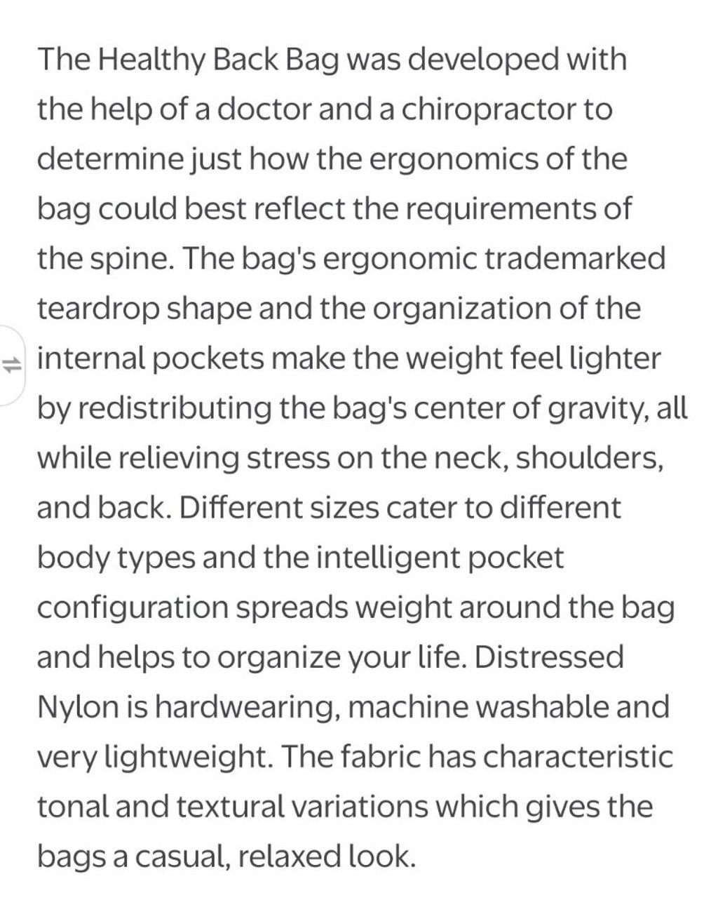Good American Ameribag Healthy Back 17" Medium Sling Size ONE SIZE - 2 Thumbnail