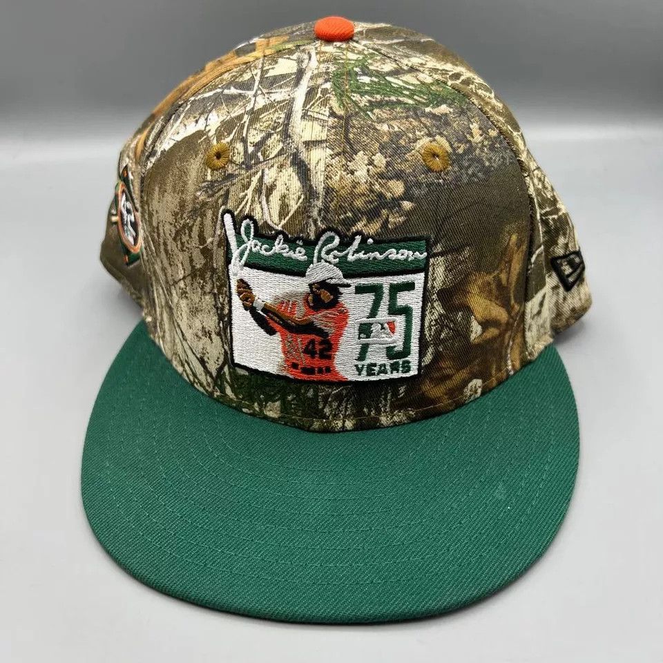 New Era Jackie Robinson Hat Men 7 1/2 59Fifty New Era Fitted Cap Size ONE SIZE - 2 Thumbnail
