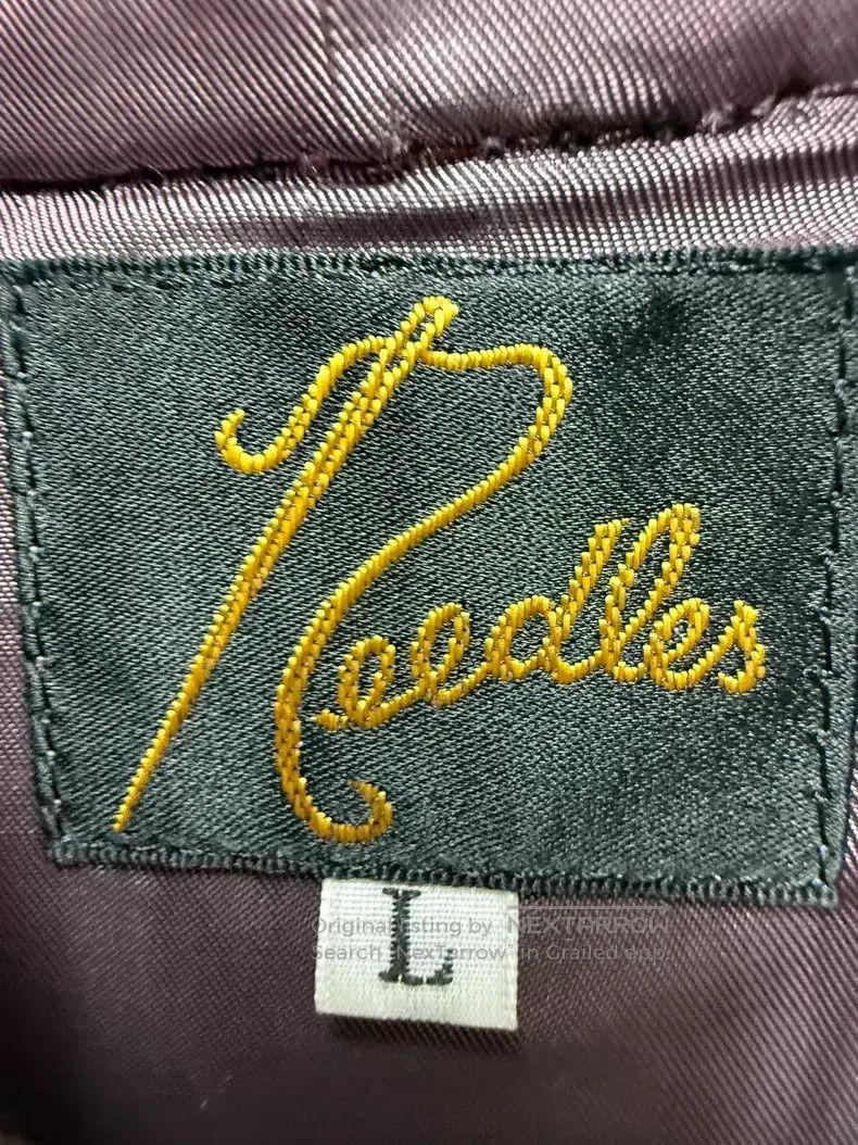 Needles Needles Butterfly Embroidered Leather Jacket Size US L / EU 52-54 / 3 - 5 Thumbnail